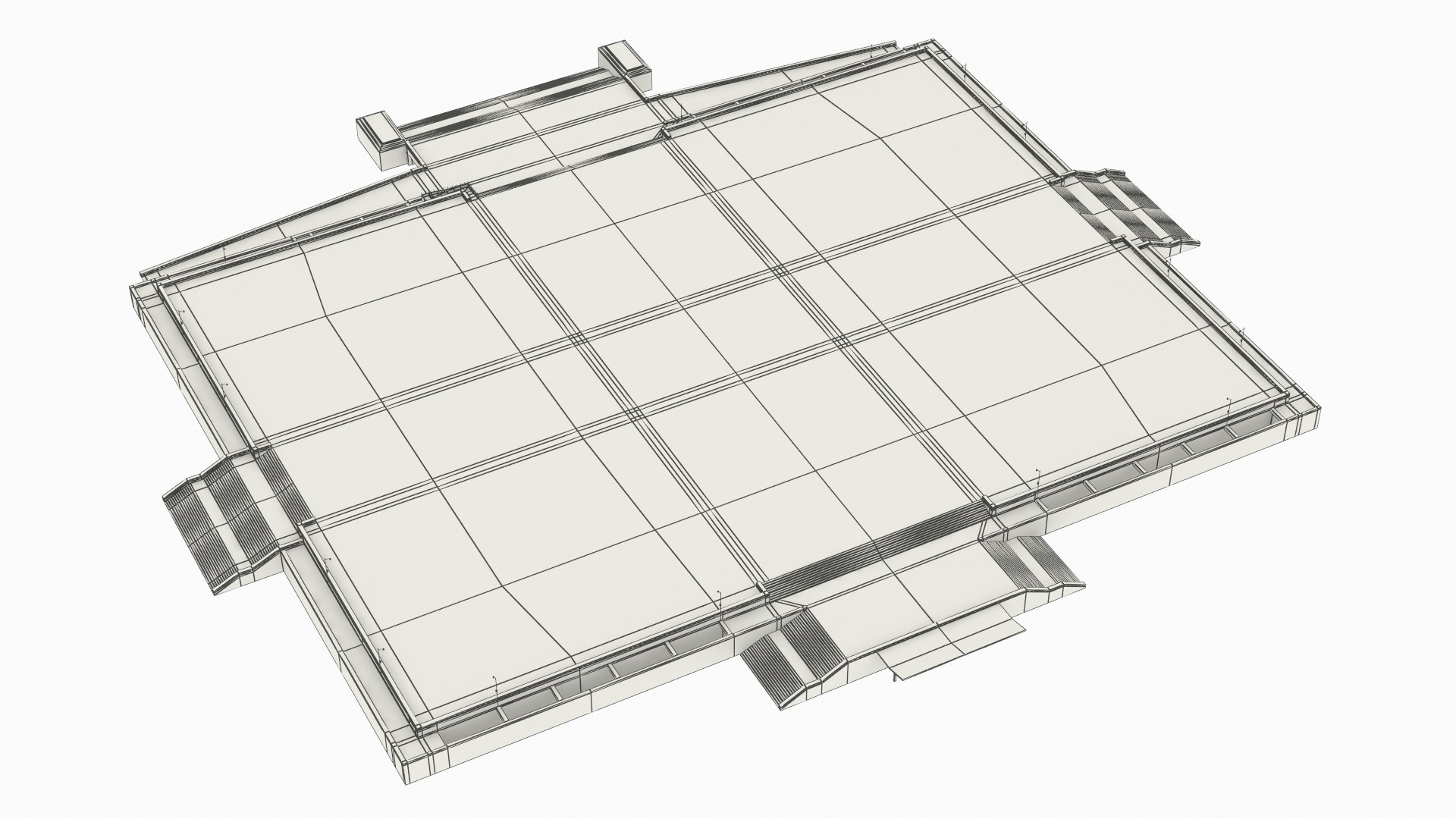 Large Architectural Platform Base - view 9
