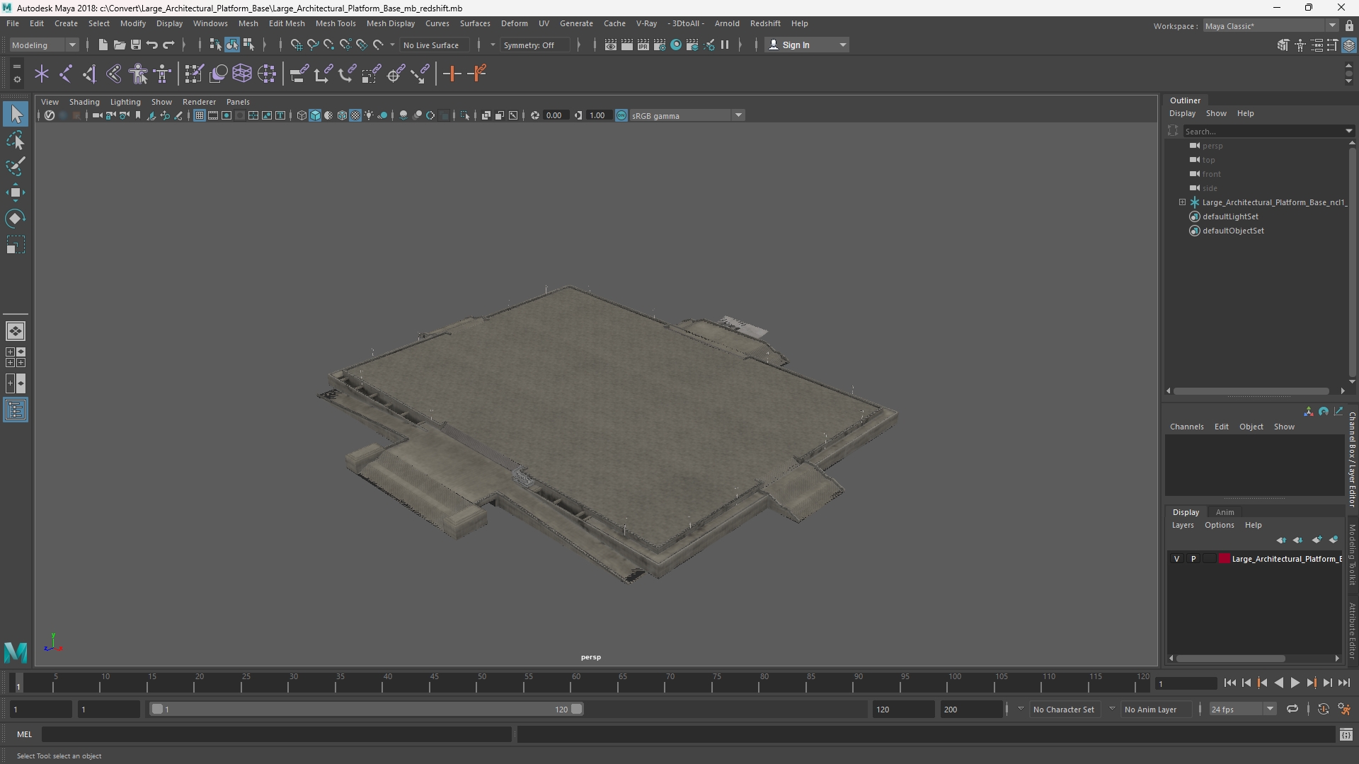Large Architectural Platform Base - view 11