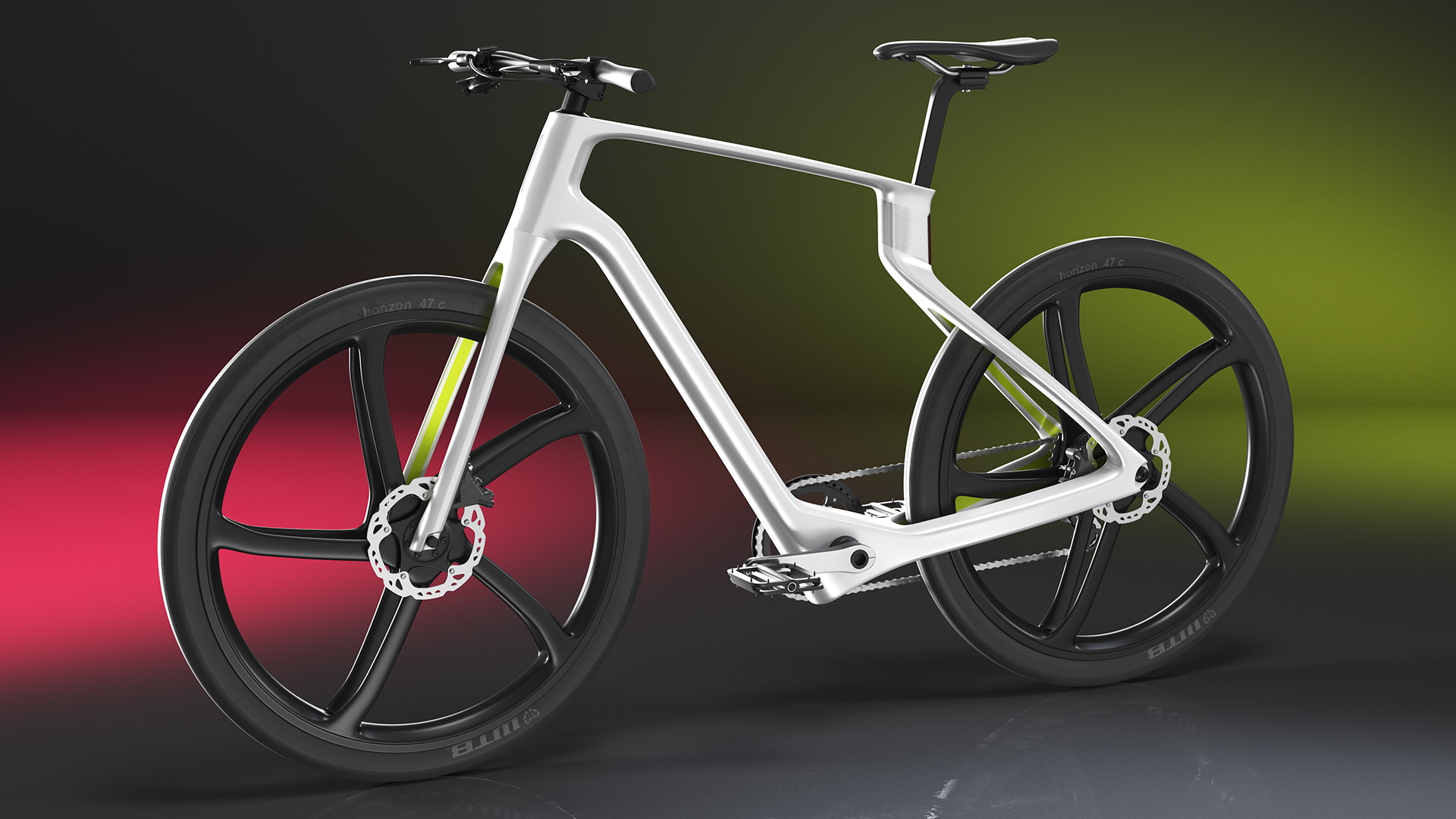 Superstrata E Carbon Electric Bike White Rigged 3D