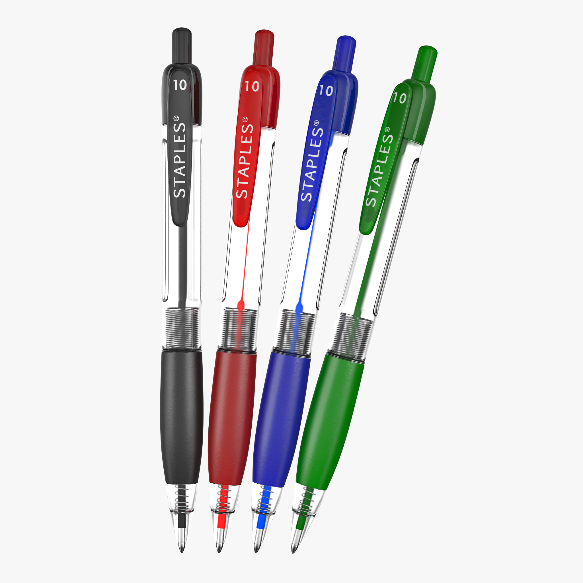 Retractable Ballpoint Pens Set