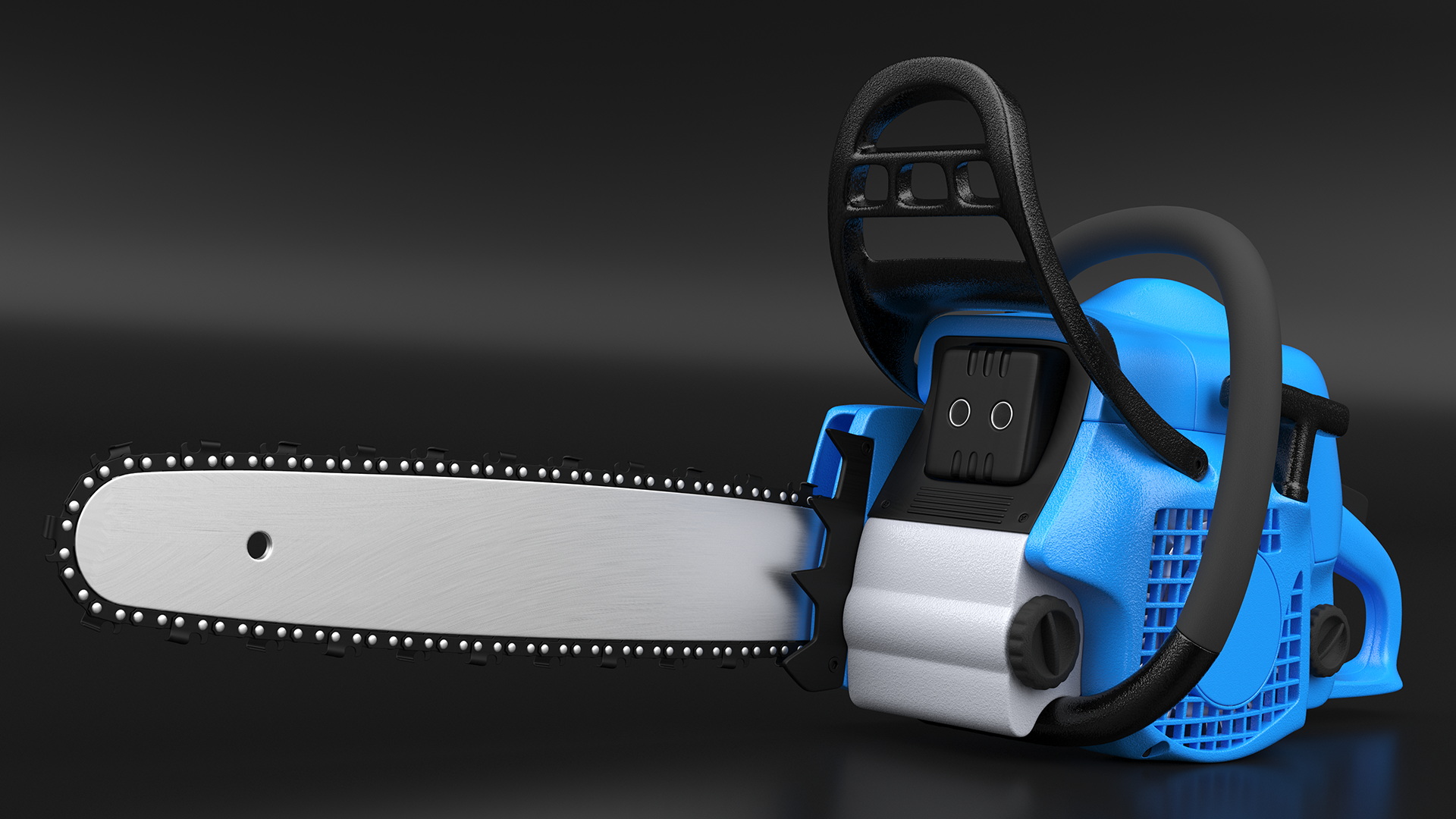 Blue Gasoline Chainsaw 3D