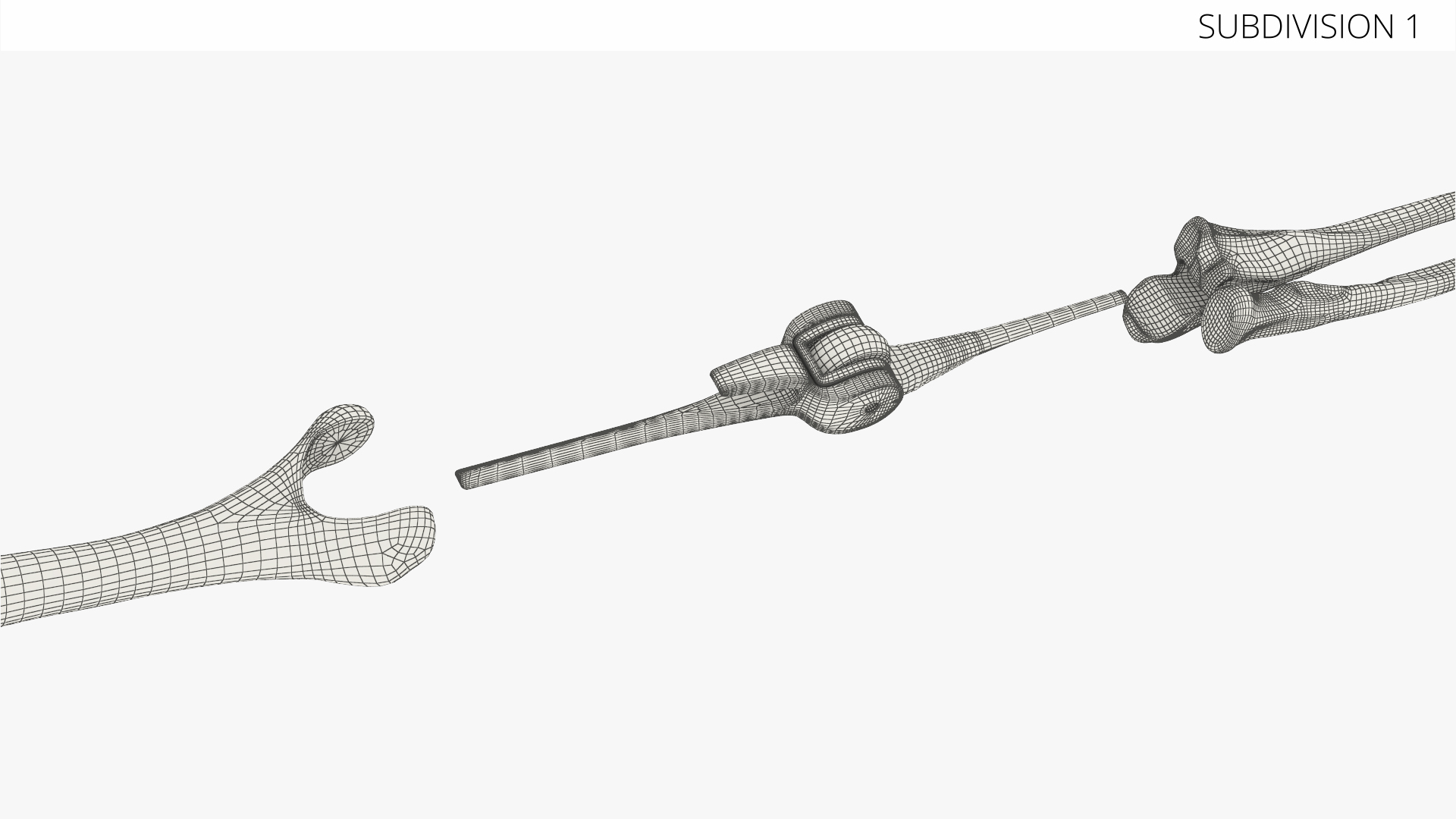 Elbow Joint Implant with Humerus and Ulna, view 9