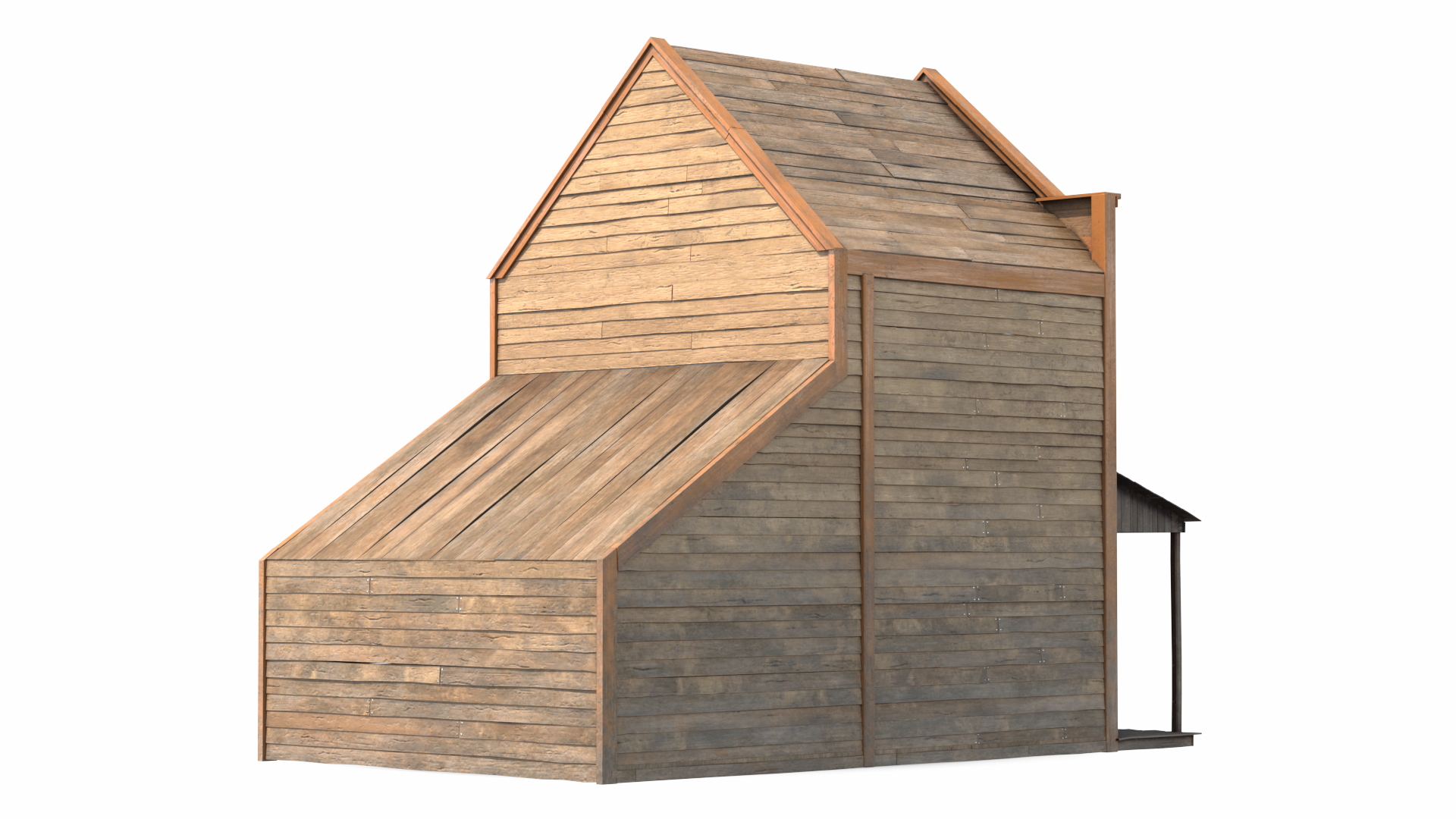3D Western House With Terrace