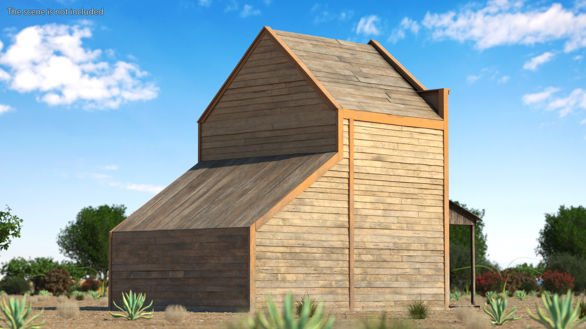 3D Western House With Terrace