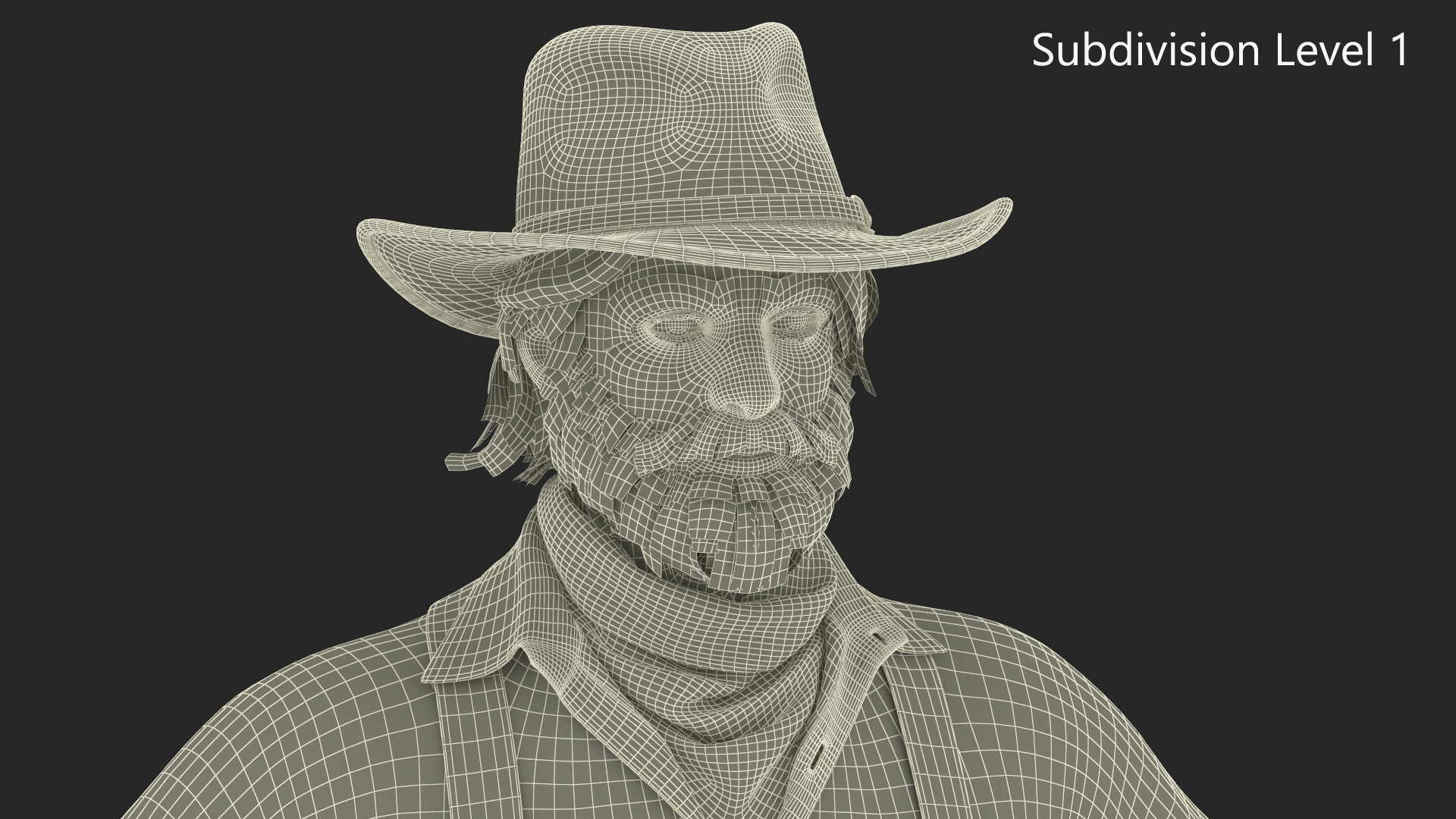 3D Wild West Prospector with Tools