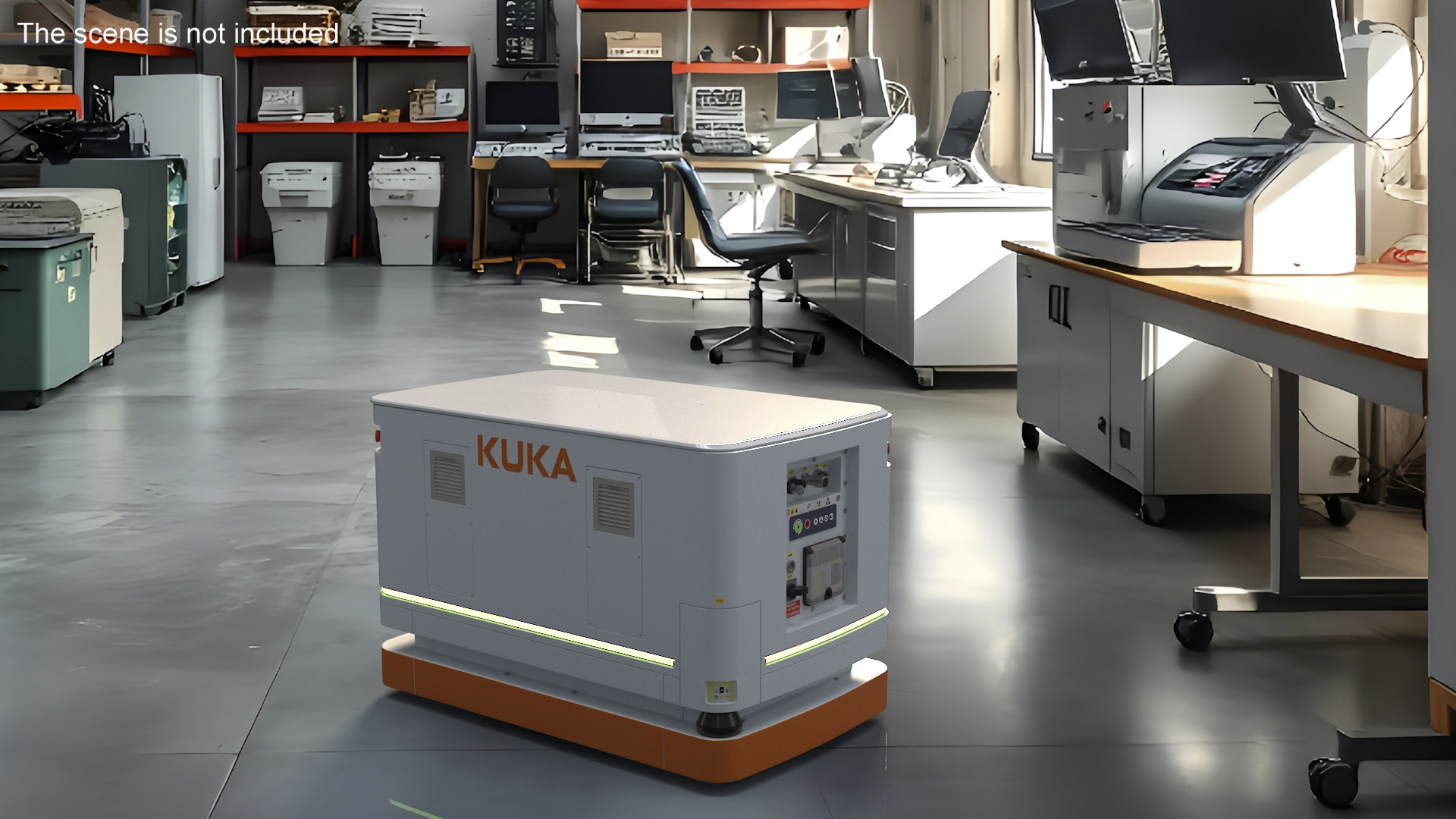 3D Mobile Remote Control for KUKA KMR Iiwa Rigged