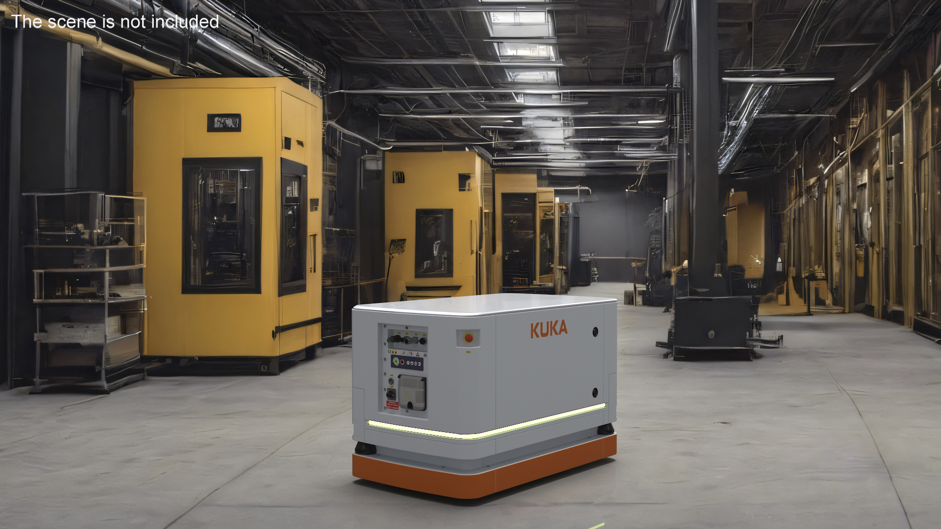 3D Mobile Remote Control for KUKA KMR Iiwa Rigged