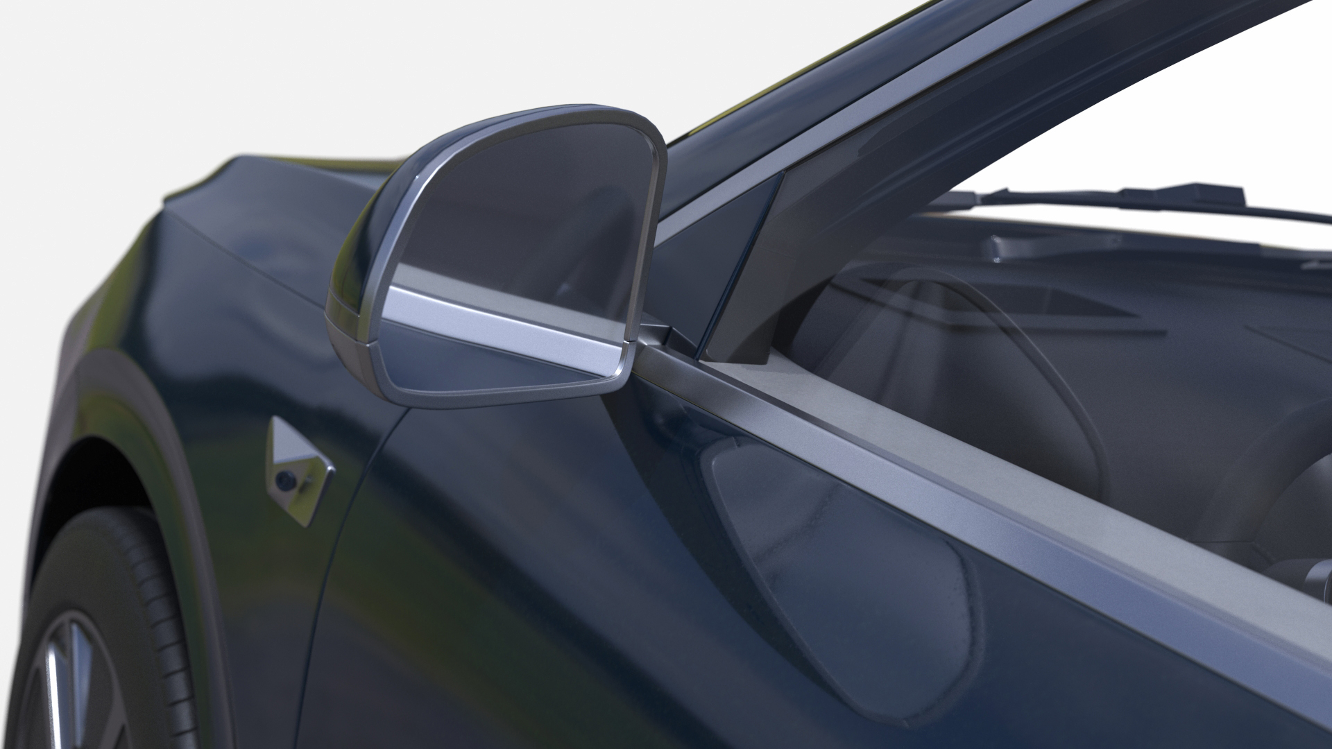 3D Electric SUV Ocean Blue model