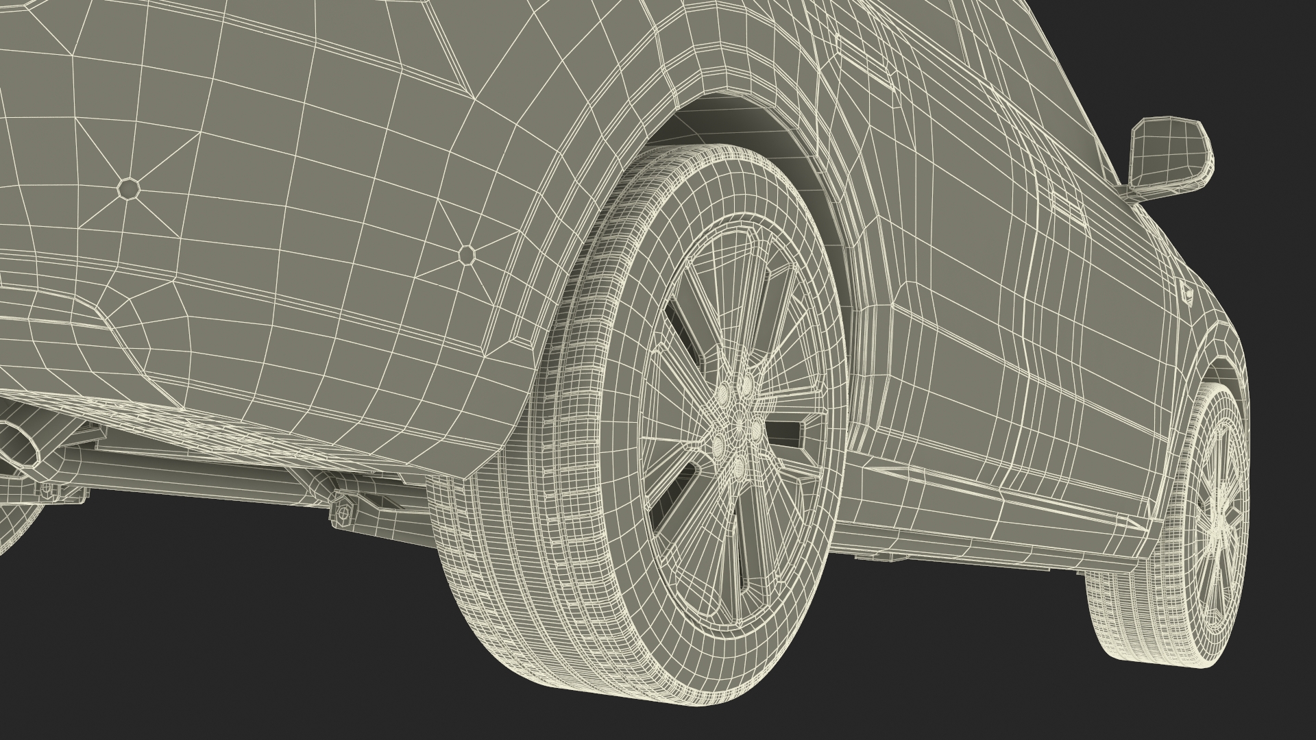 3D Electric SUV Ocean Blue model