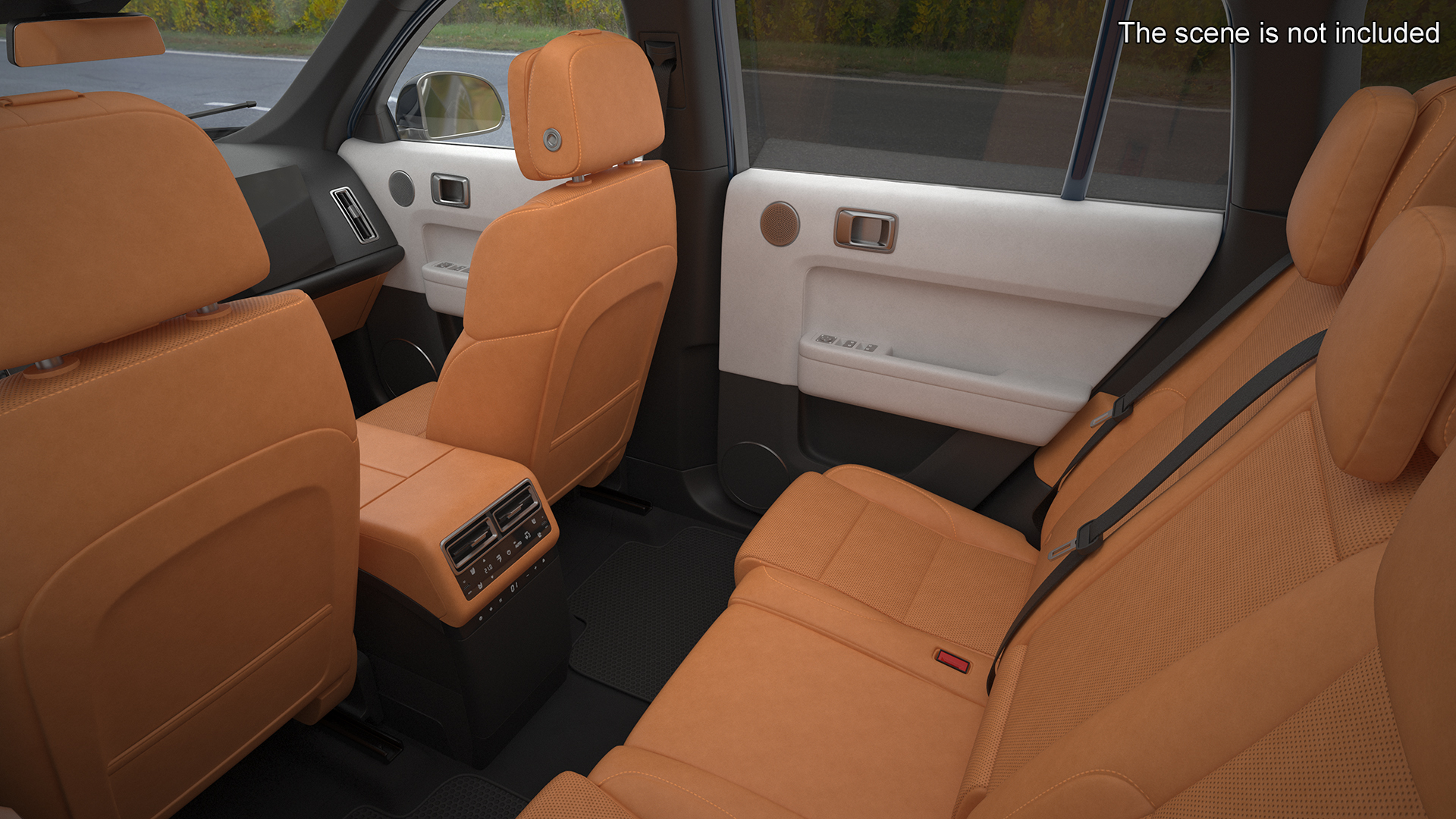 3D Electric SUV Ocean Blue model