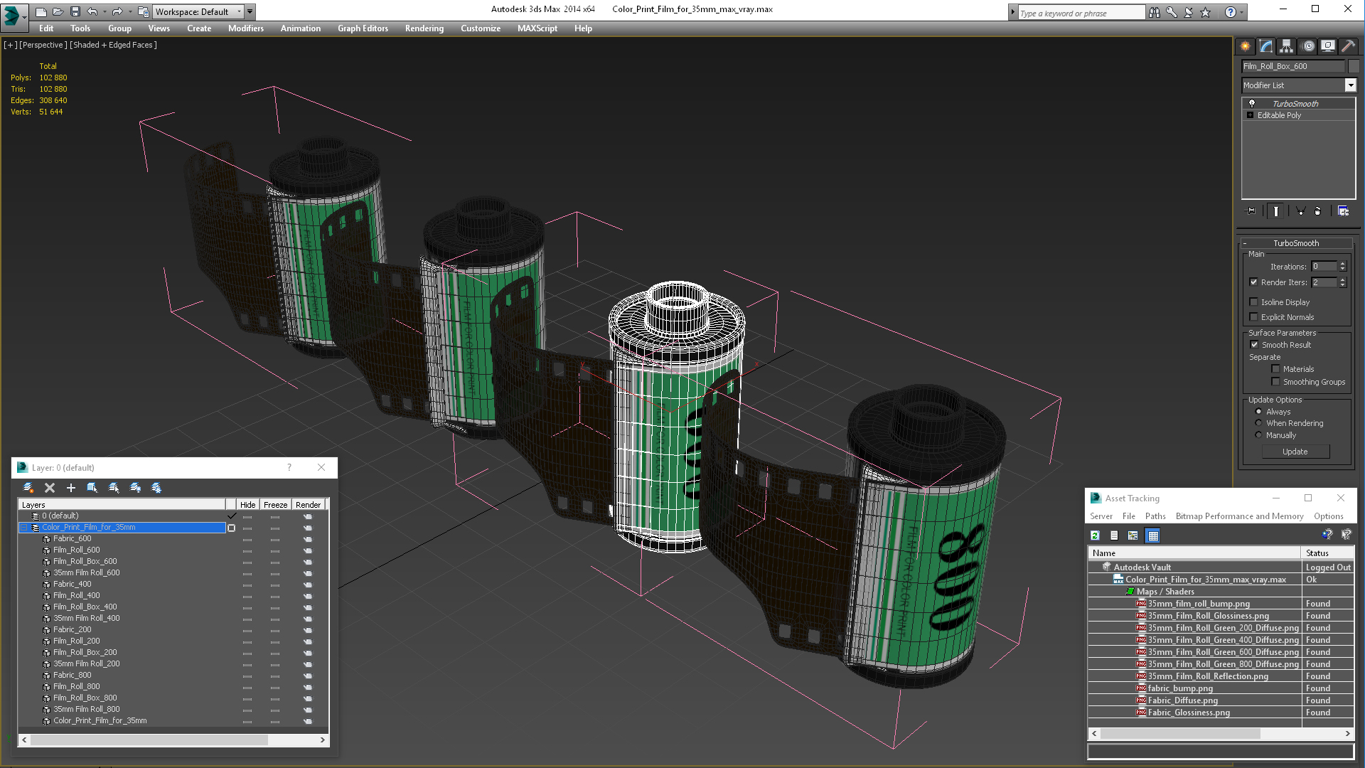 3D model Color Print Film for 35mm