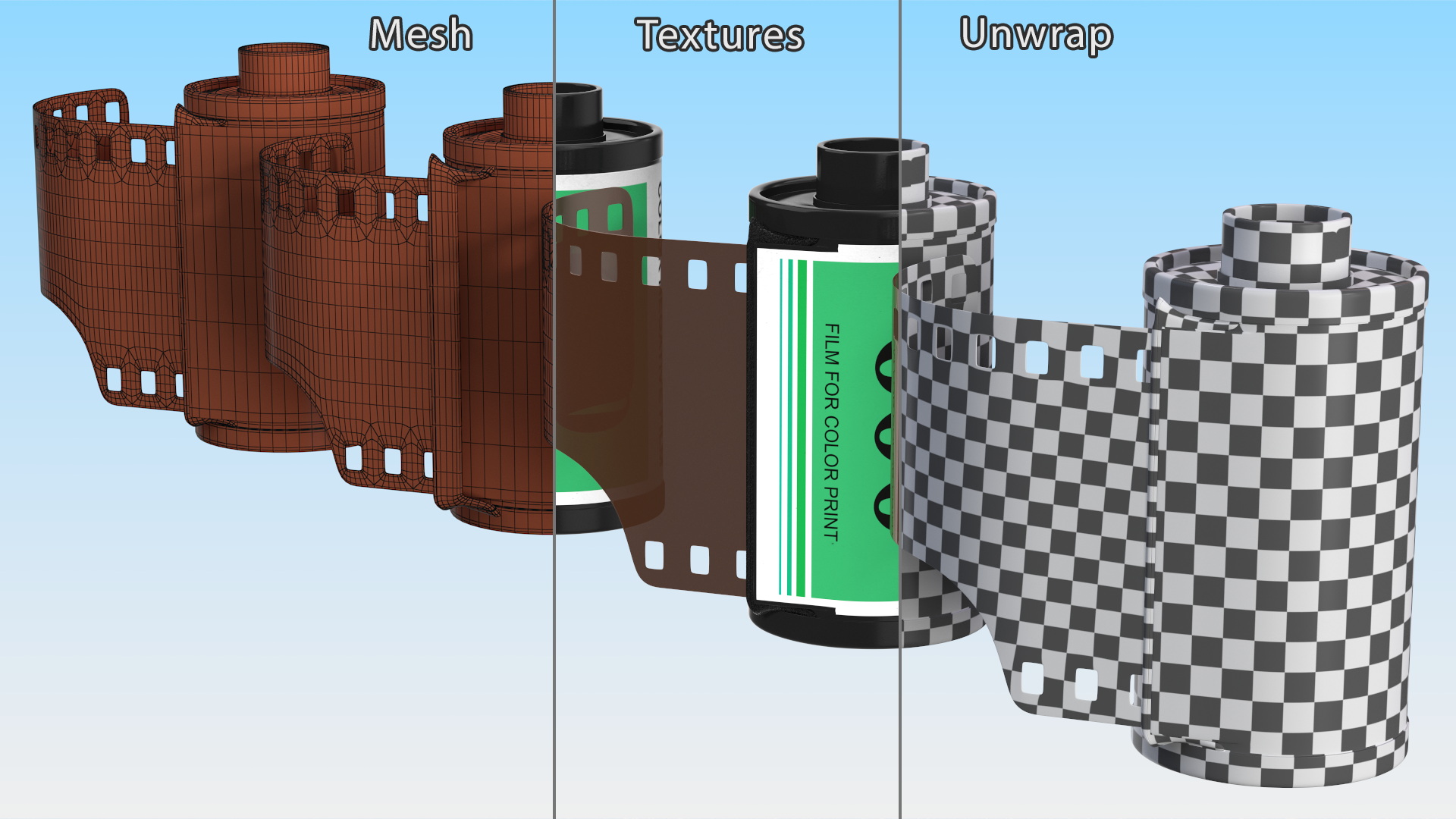 3D model Color Print Film for 35mm