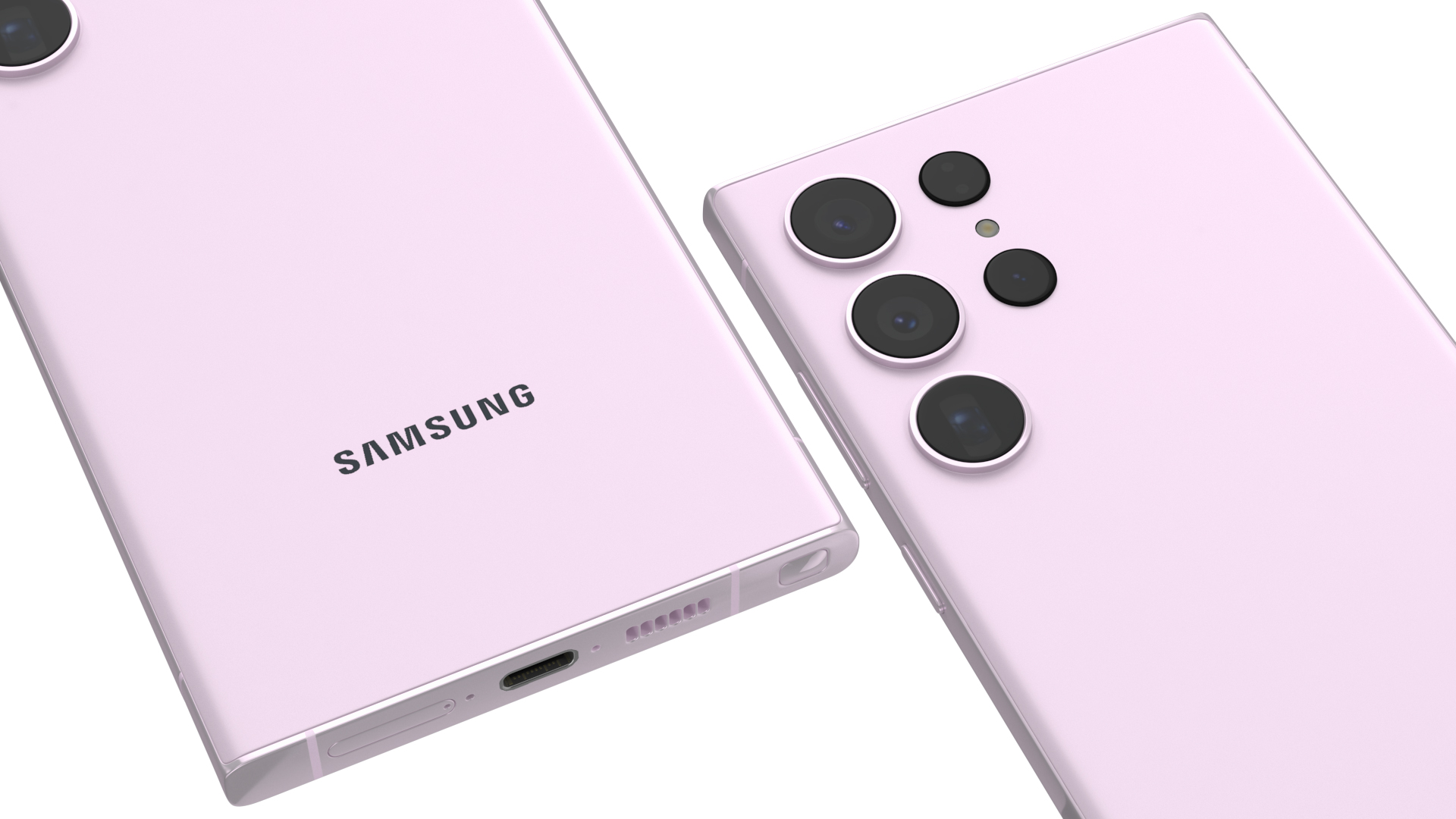Flagship Smartphone Samsung Galaxy S23 Lavender 3D