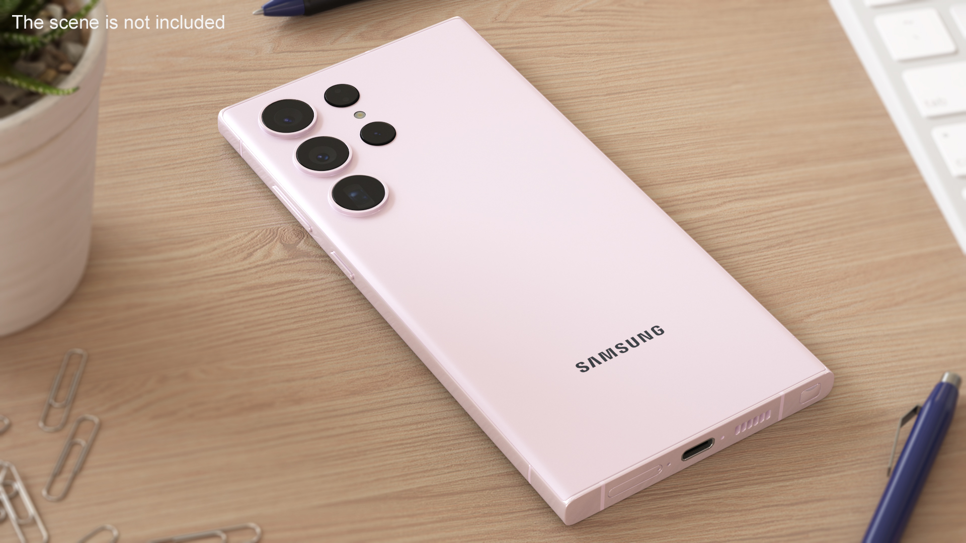 Flagship Smartphone Samsung Galaxy S23 Lavender 3D