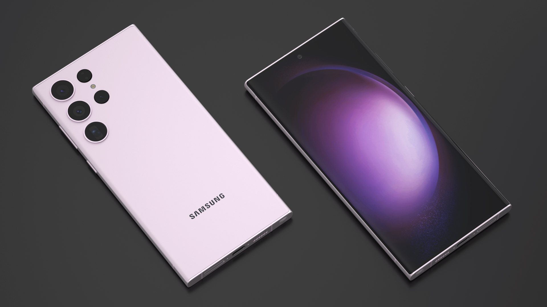 Flagship Smartphone Samsung Galaxy S23 Lavender 3D