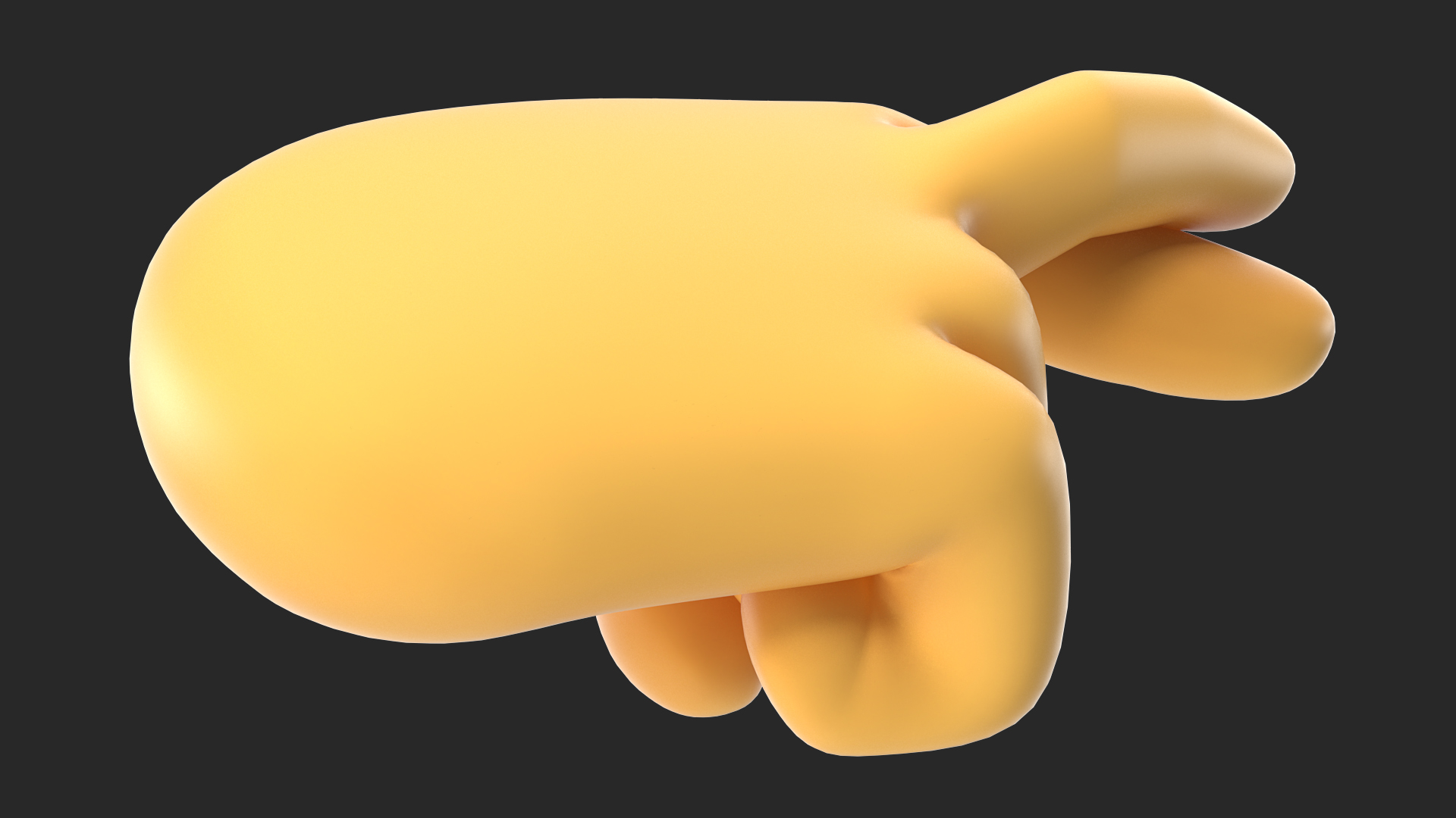 3D Crossed Fingers Emoji