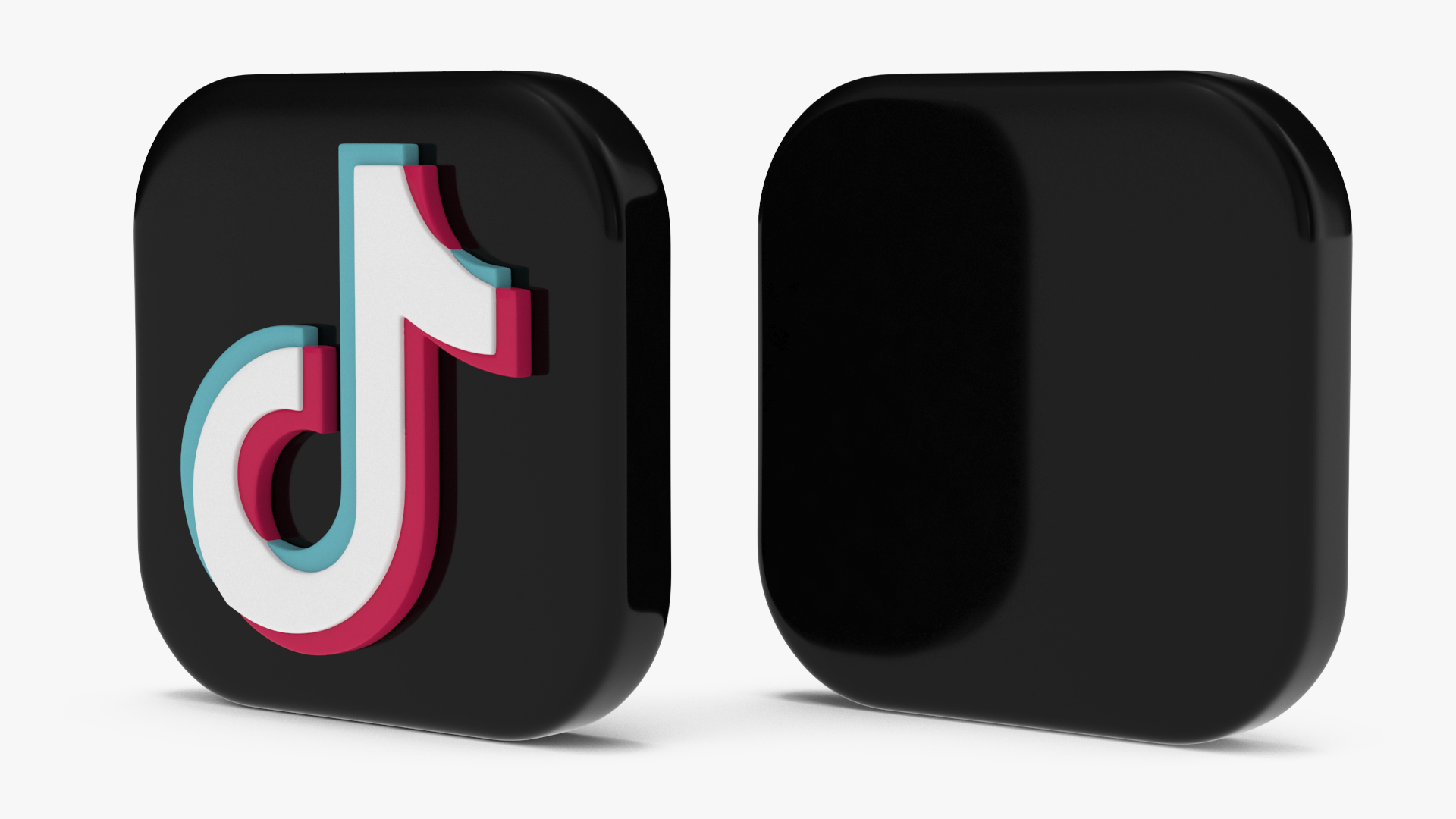 TikTok Social Media Icon 3D model