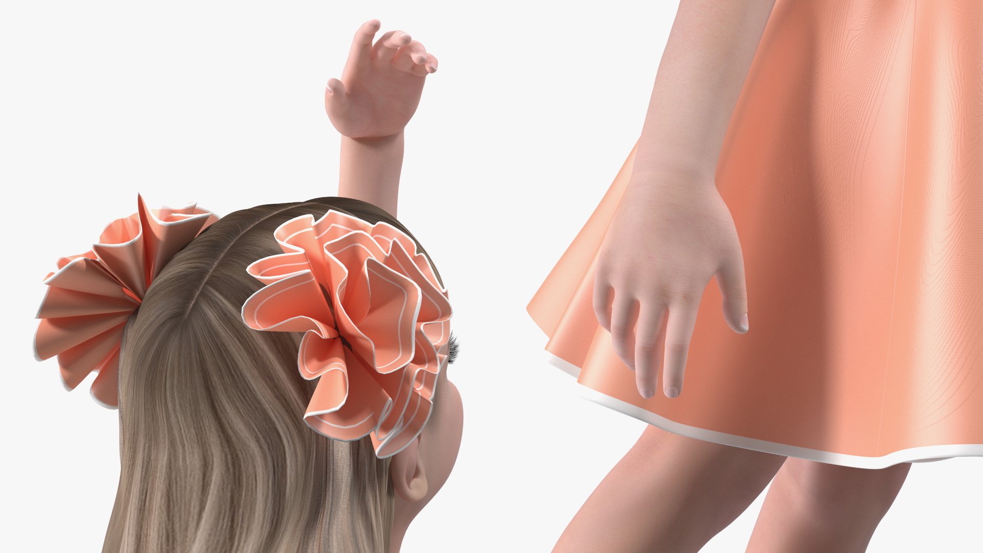 3D Dancing Child Girl model