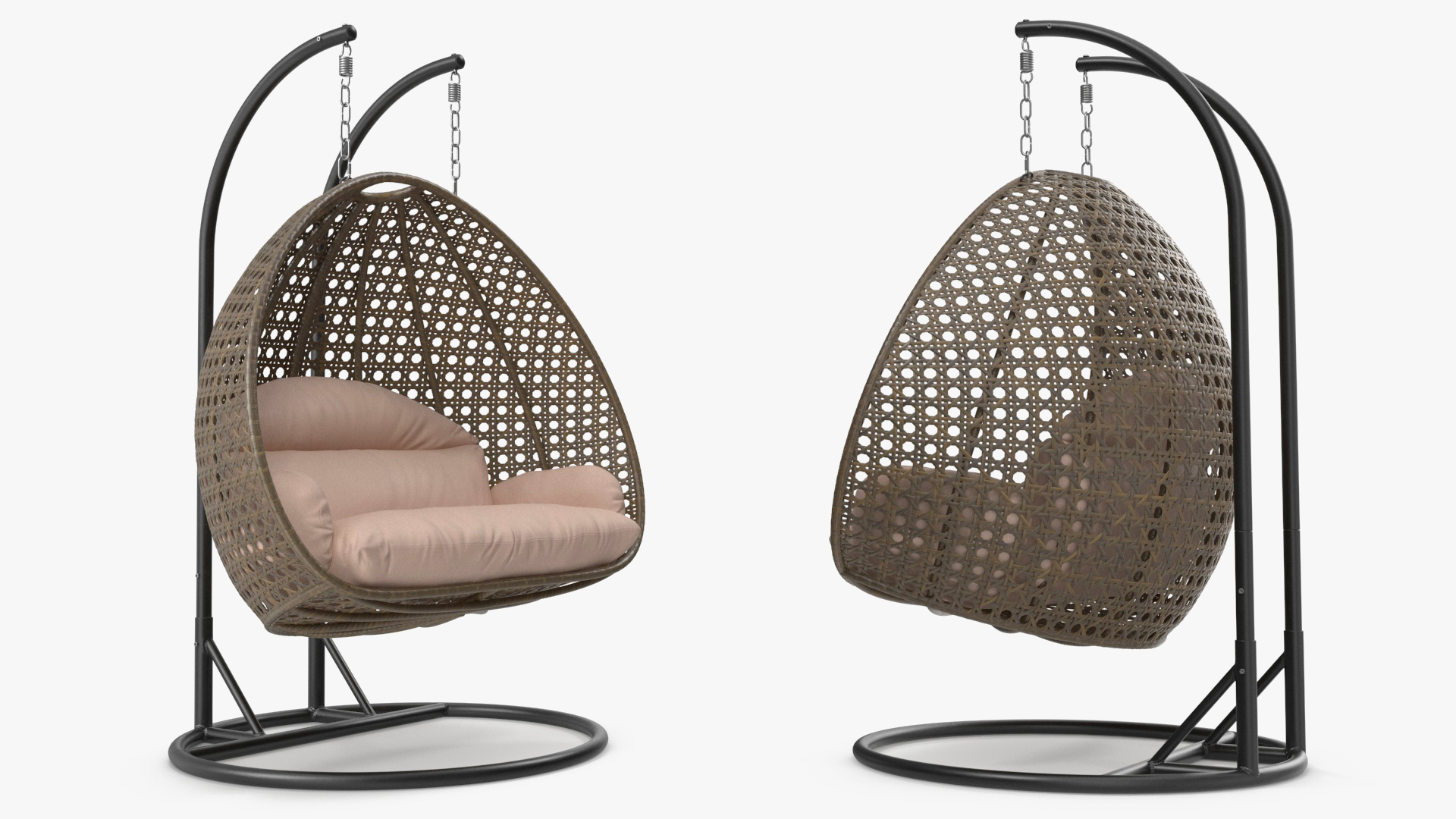 3D Hanging Egg Chair Beige model