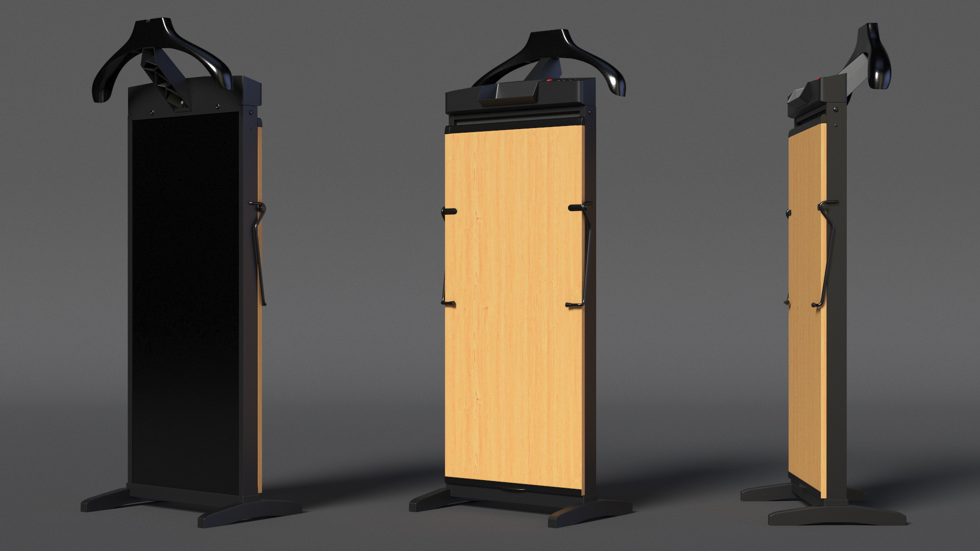 Trouser Press Light Wood Trim 3D model