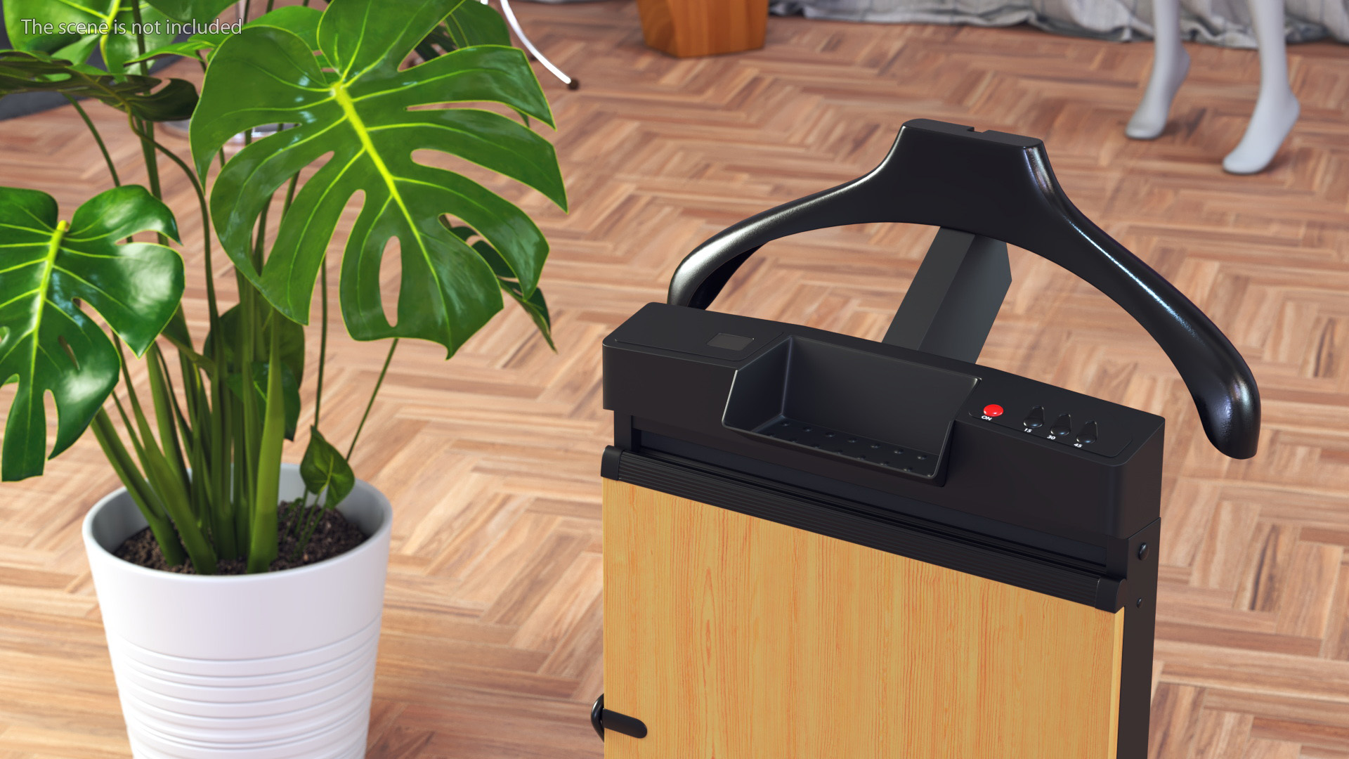 Trouser Press Light Wood Trim 3D model