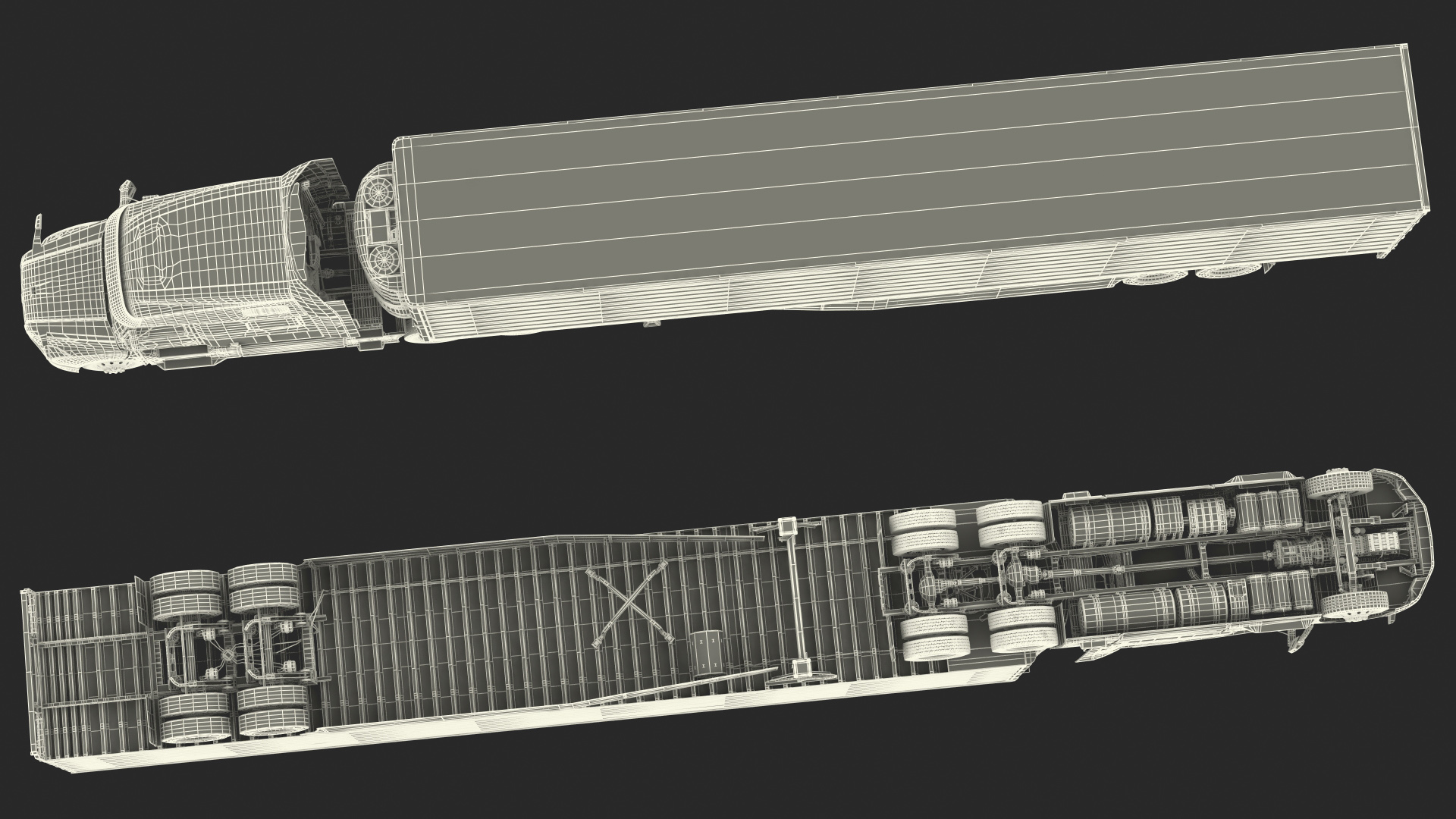 3D model Volvo VNL 860 Truck with Reefer Trailer Your Brand