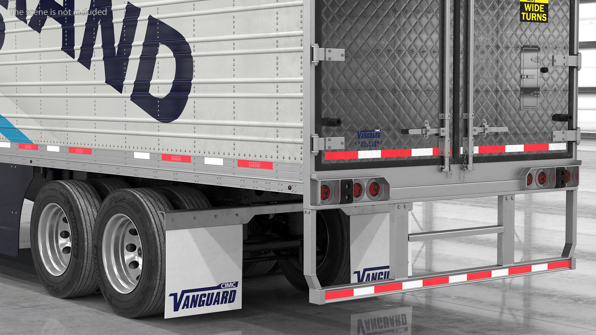 3D model Volvo VNL 860 Truck with Reefer Trailer Your Brand
