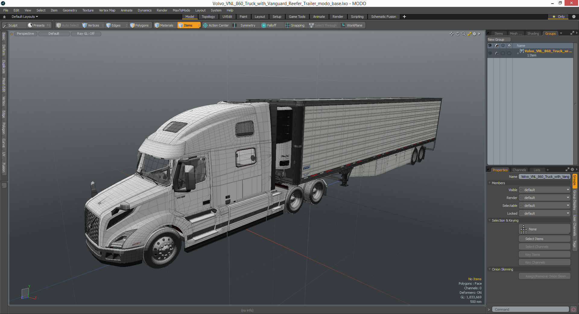 3D model Volvo VNL 860 Truck with Reefer Trailer Your Brand