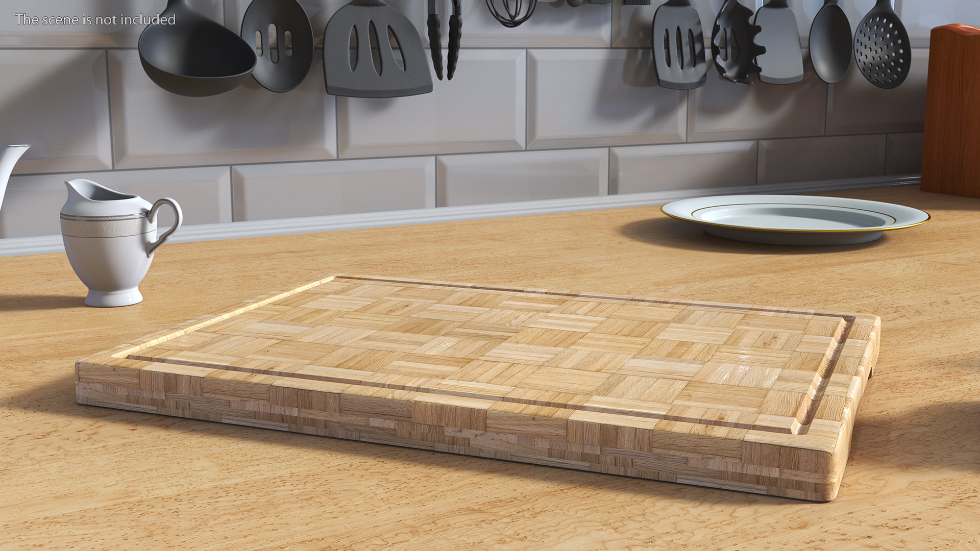 3D model Kitchen Cutting Boards with Holder Light