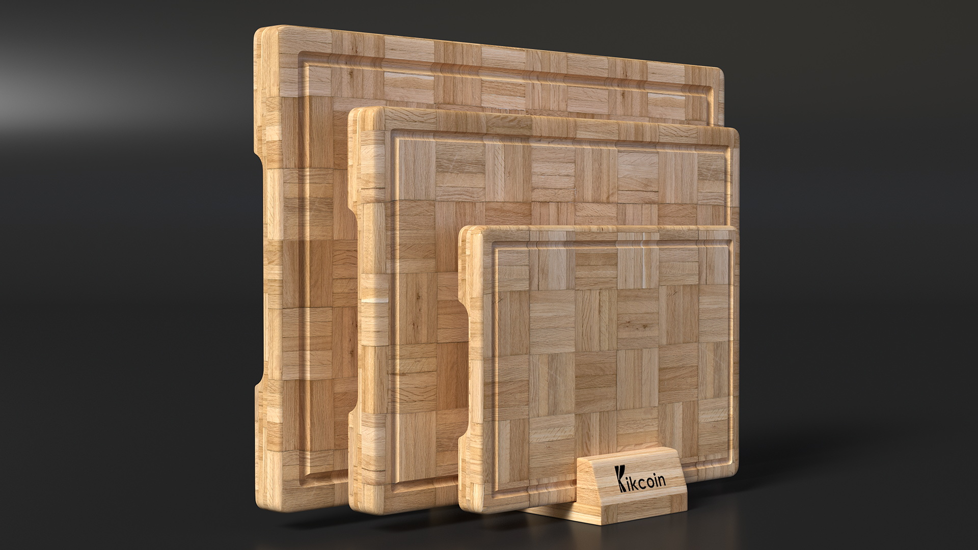 3D model Kitchen Cutting Boards with Holder Light