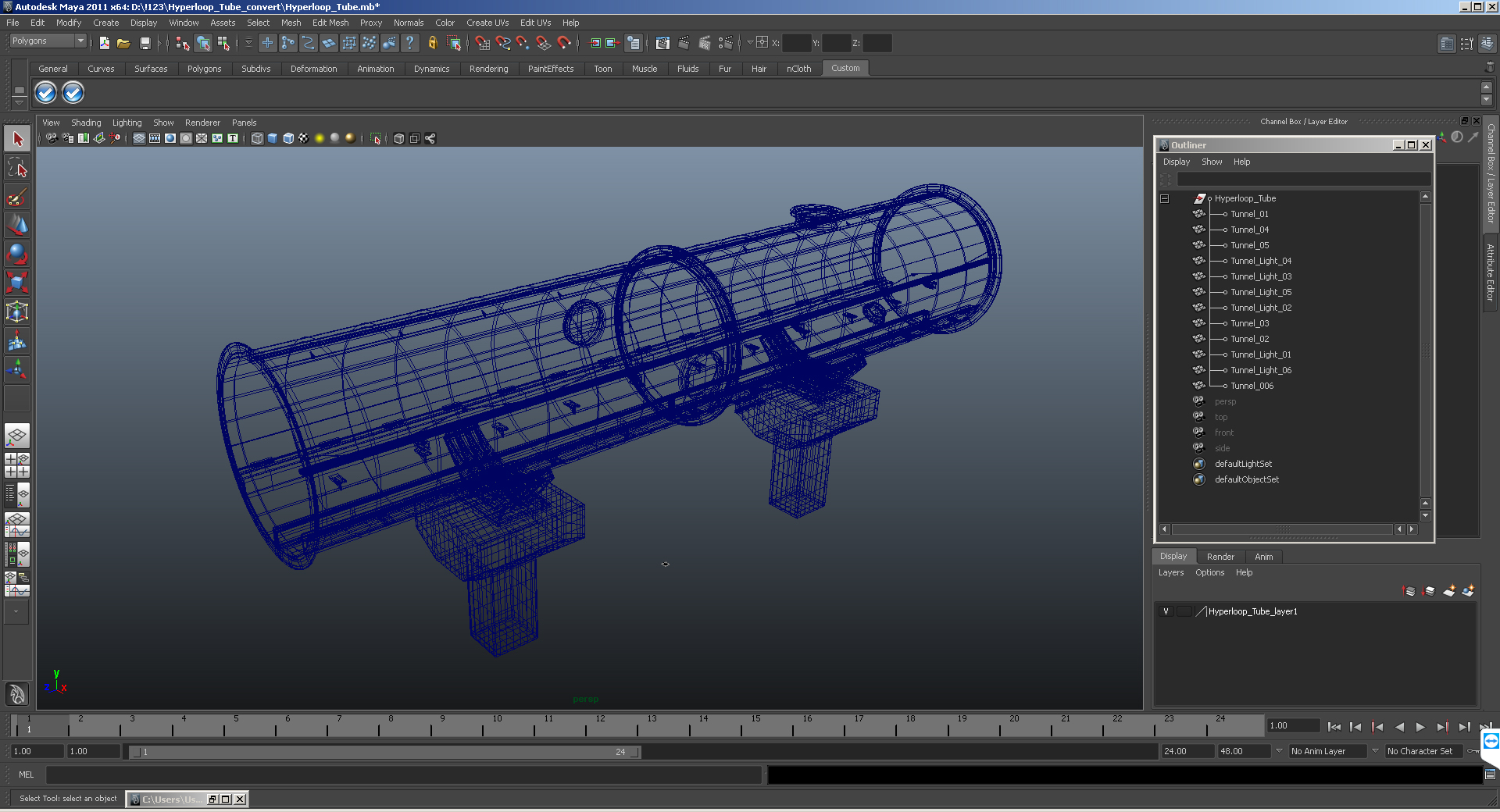 Hyperloop Tube 3D model