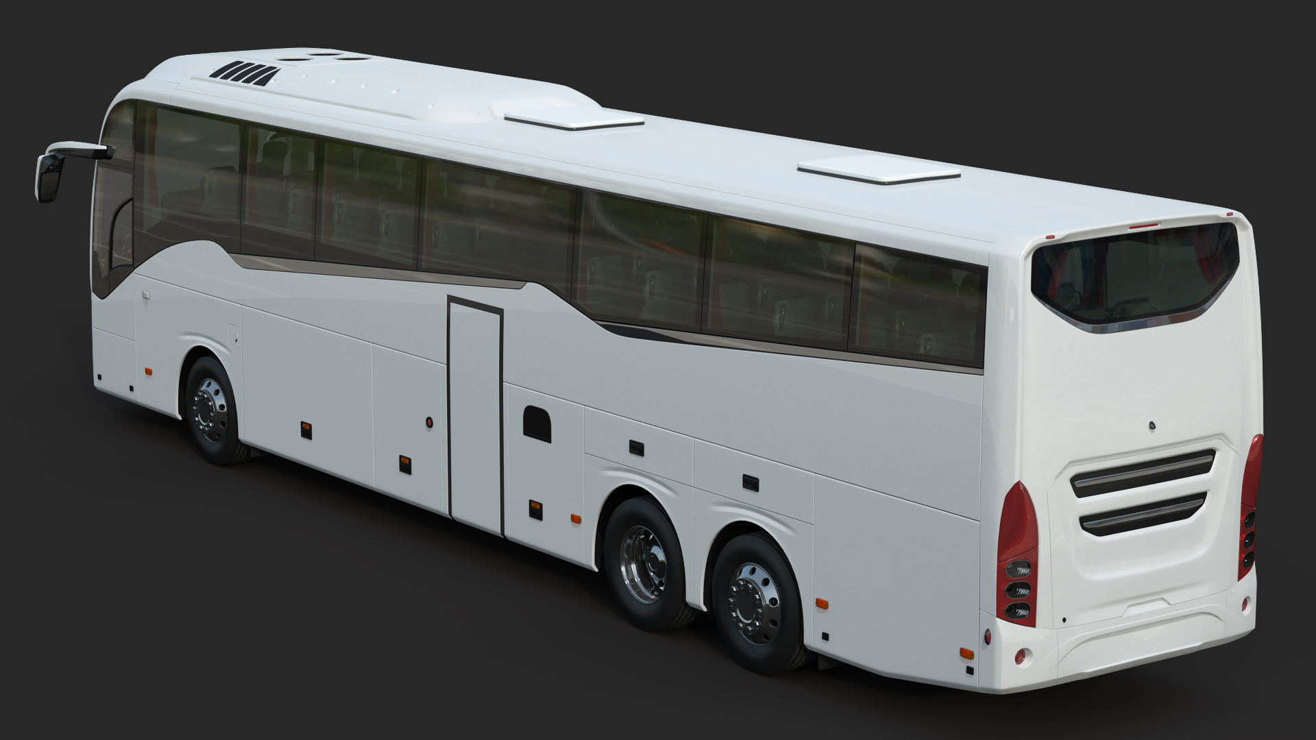 3D Luxury Coach Tour Bus Rigged model