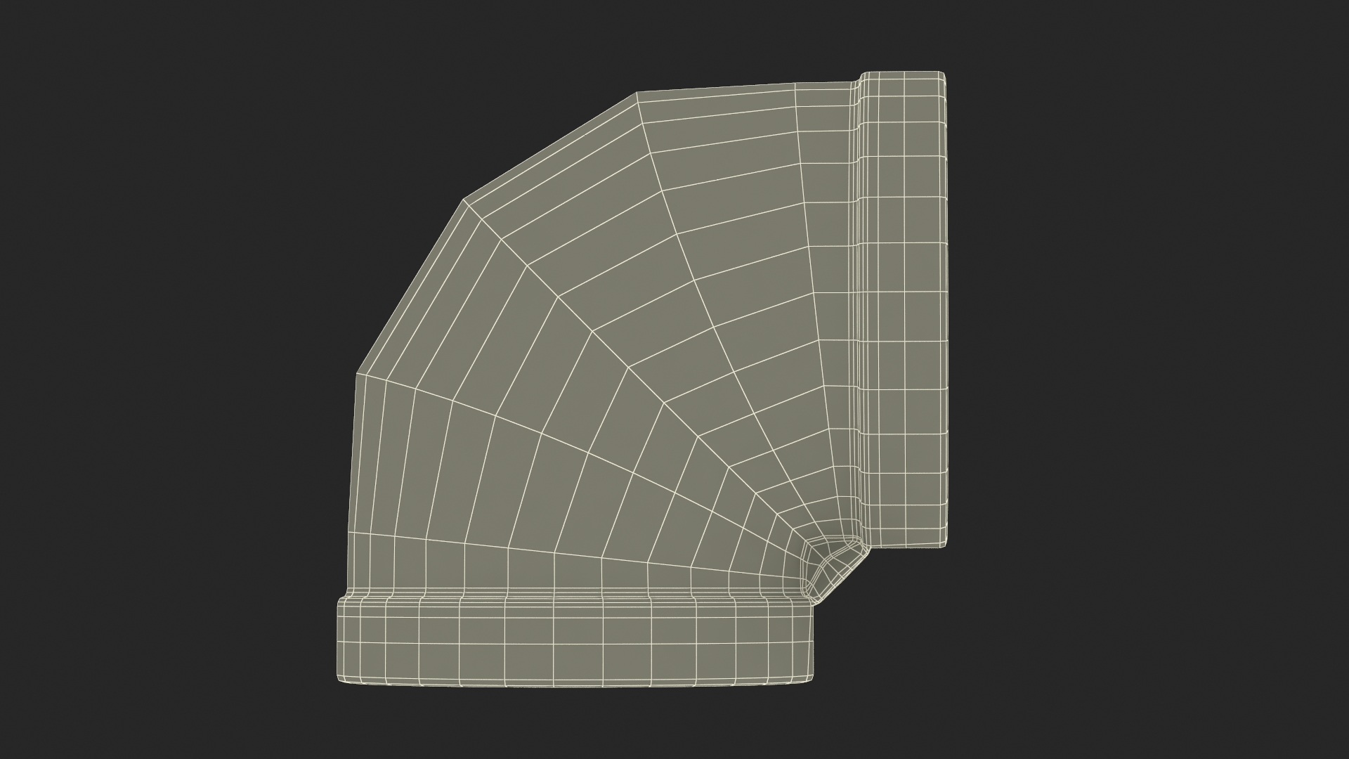 Fitting 90-Degree Elbow SS304 3D model