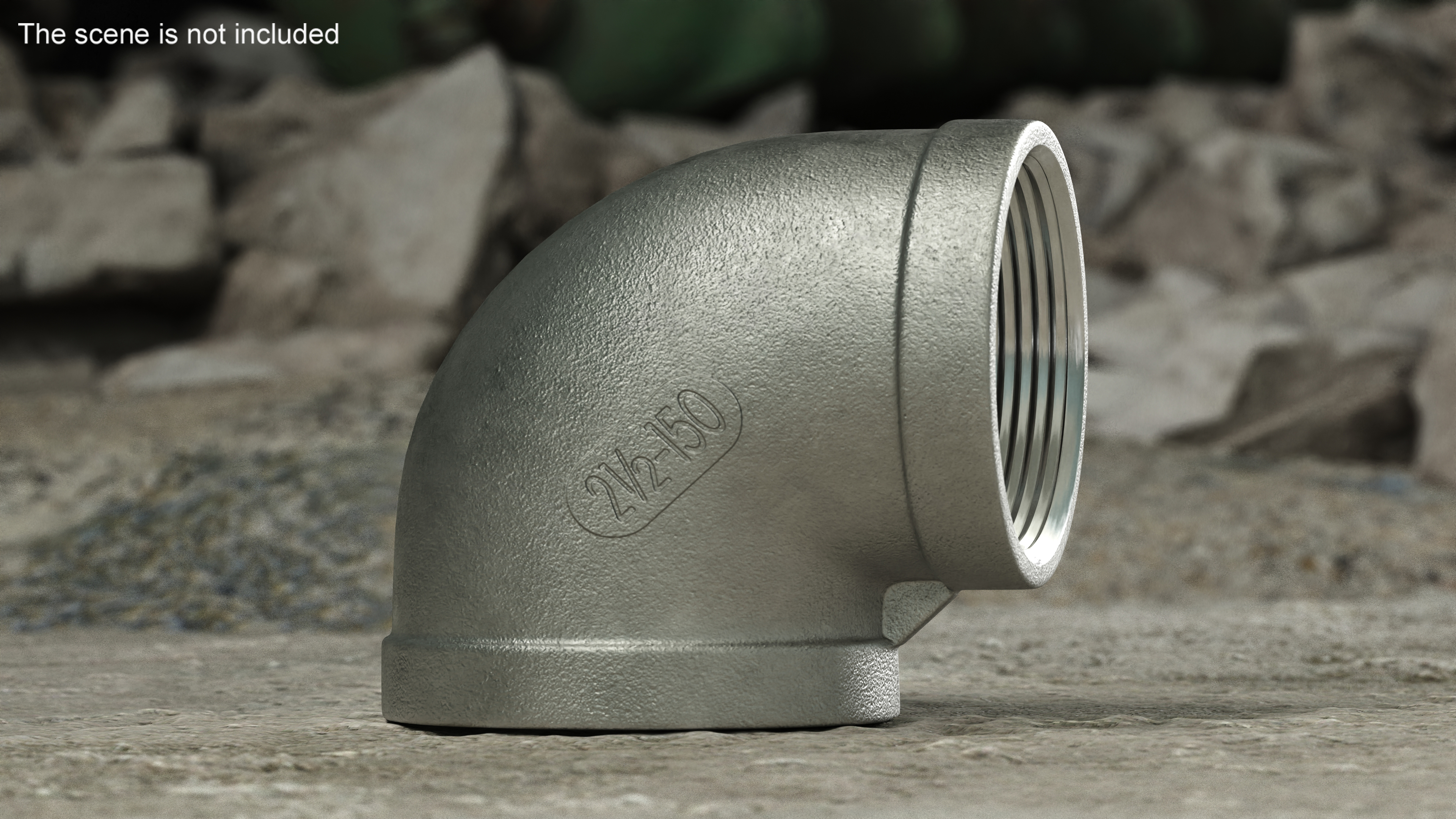 Fitting 90-Degree Elbow SS304 3D model