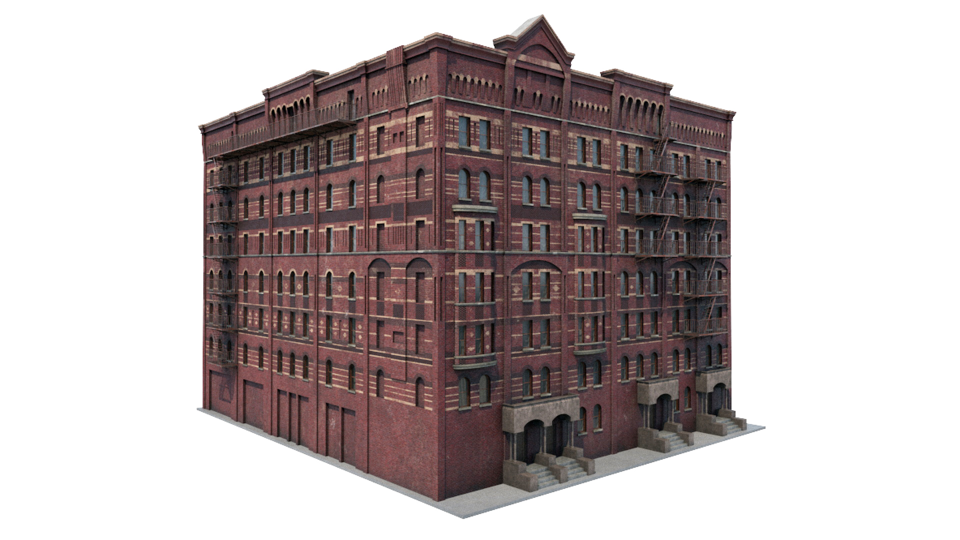 3D Historic New York Residential Building model