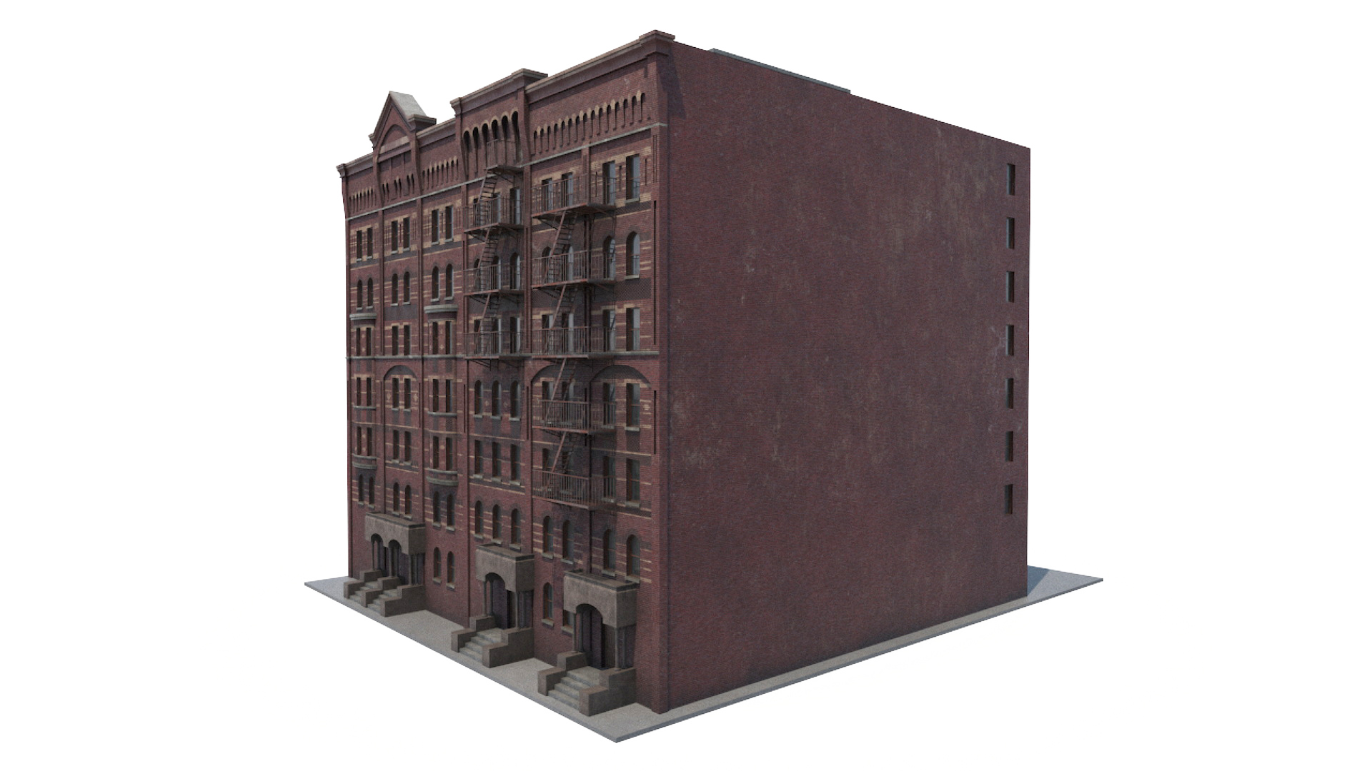 3D Historic New York Residential Building model