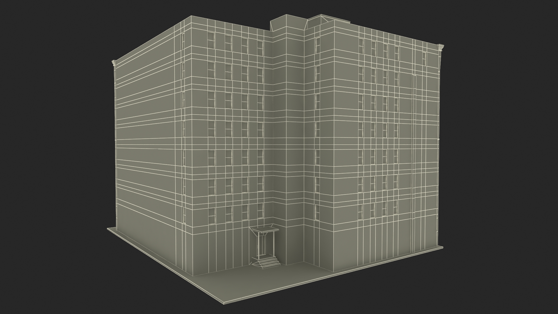 3D Historic New York Residential Building model