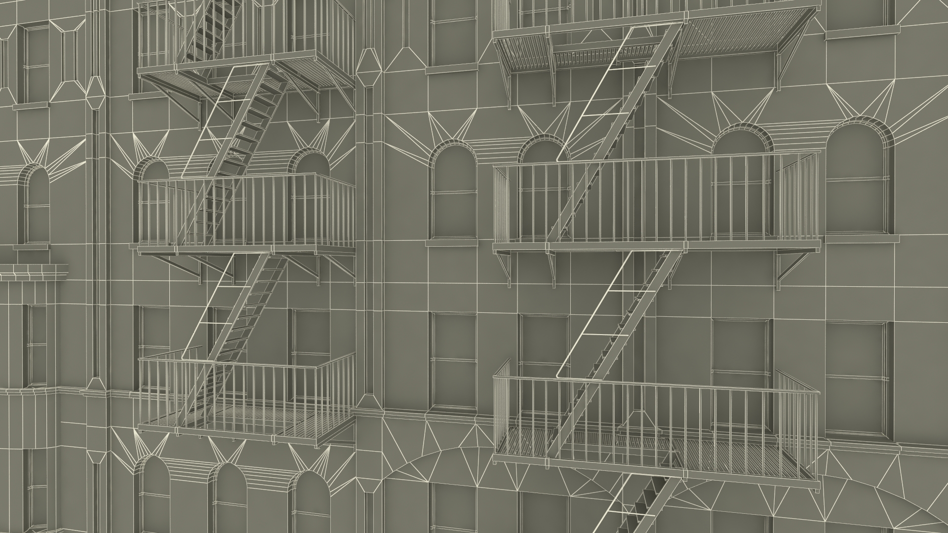 3D Historic New York Residential Building model