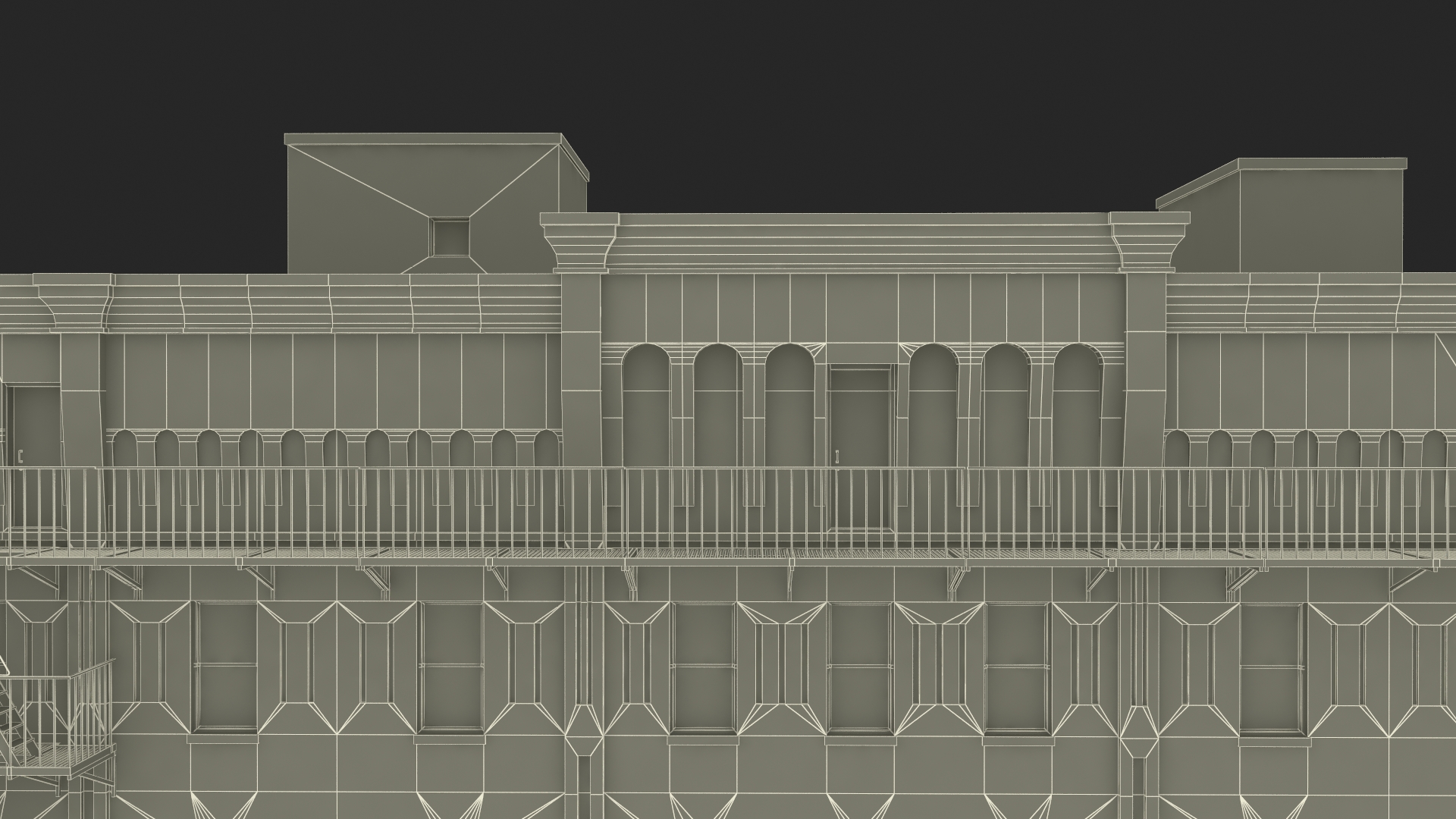 3D Historic New York Residential Building model