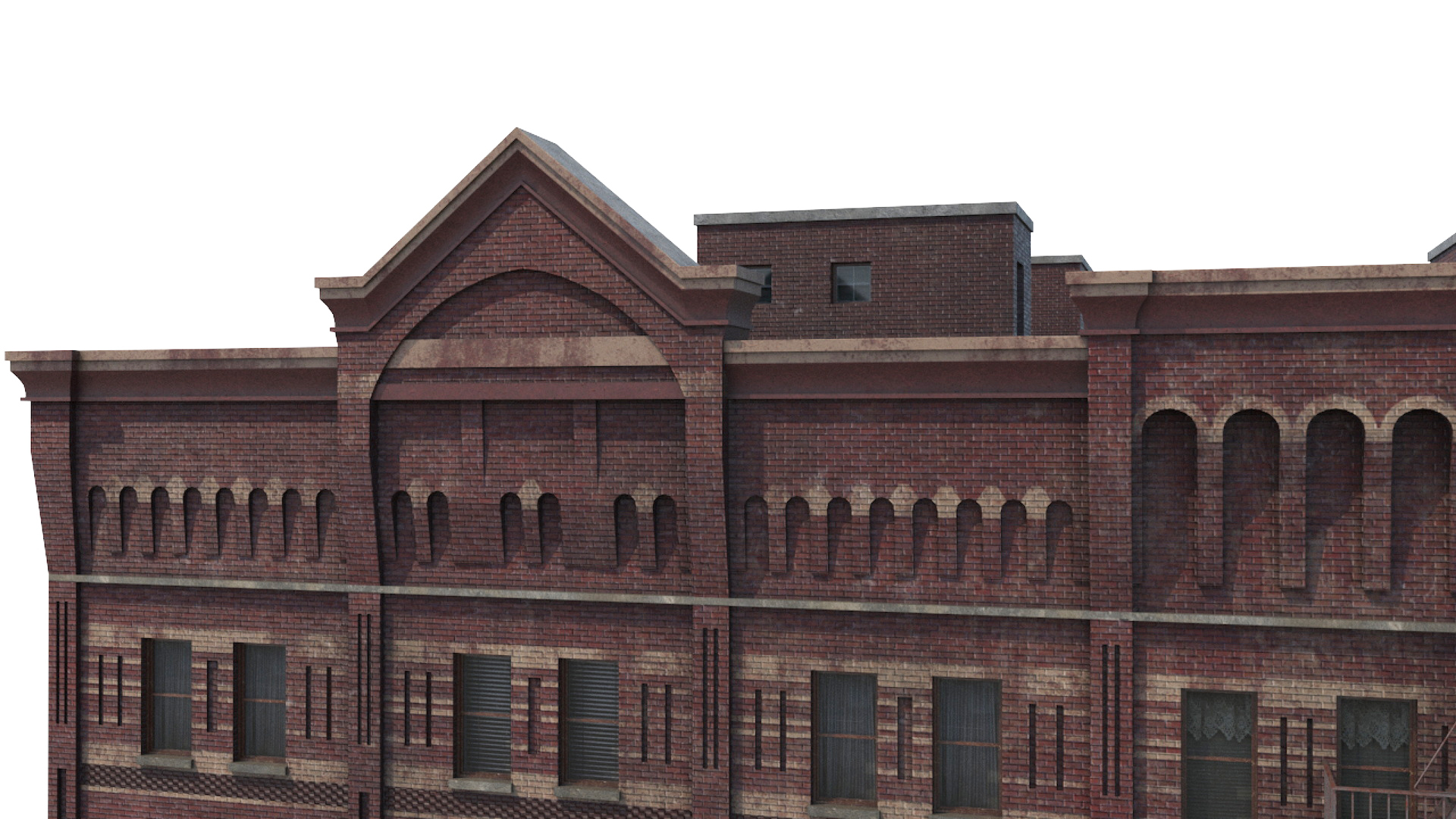 3D Historic New York Residential Building model