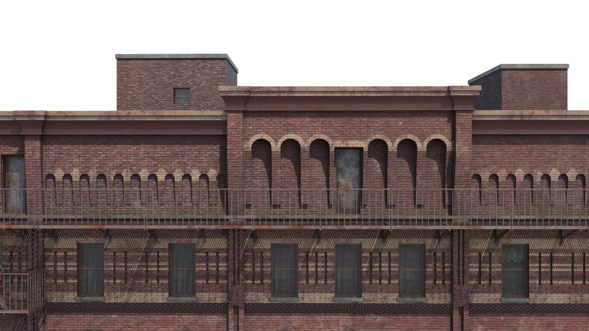3D Historic New York Residential Building model