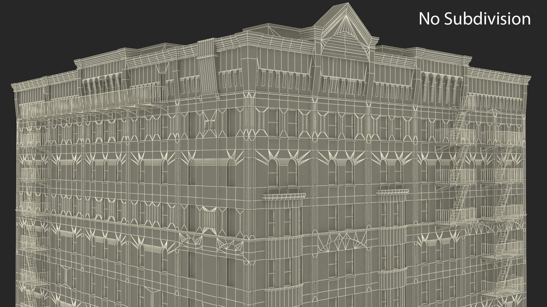 3D Historic New York Residential Building model