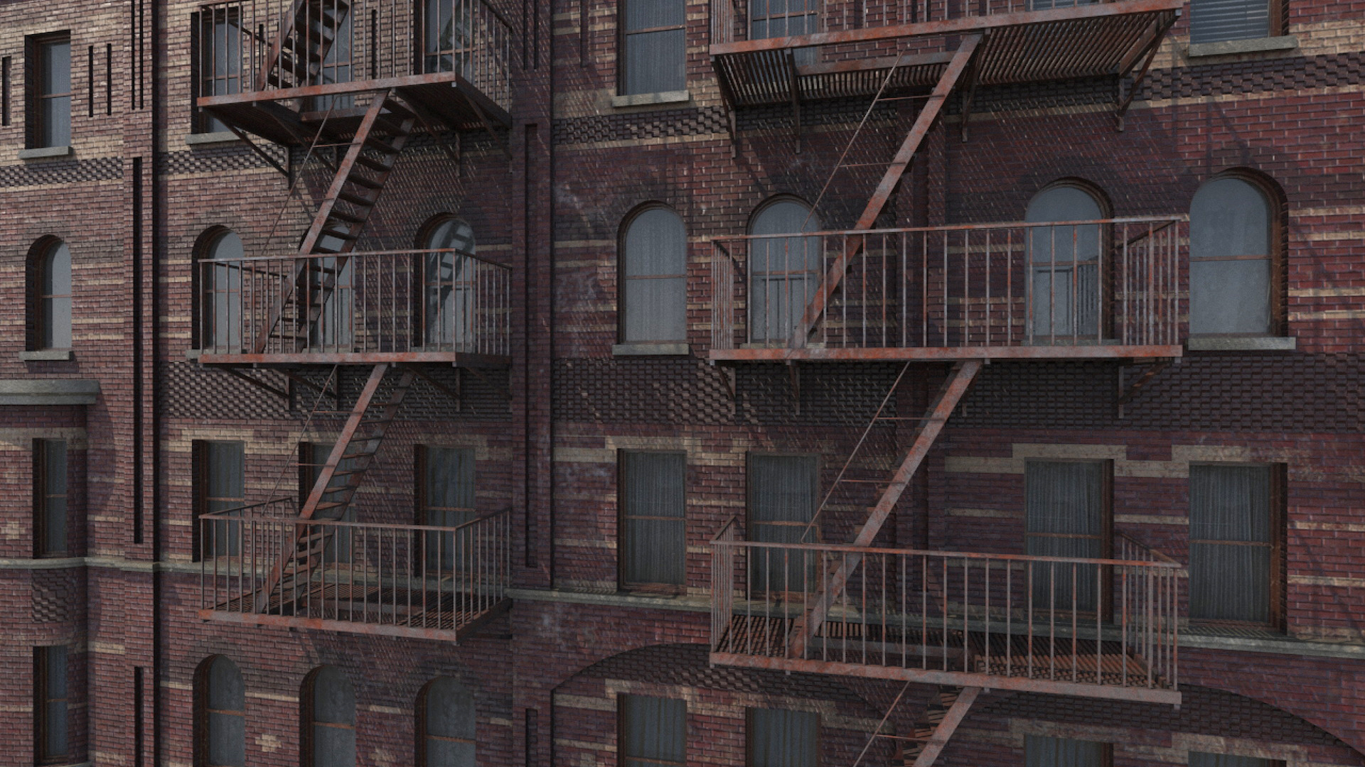3D Historic New York Residential Building model
