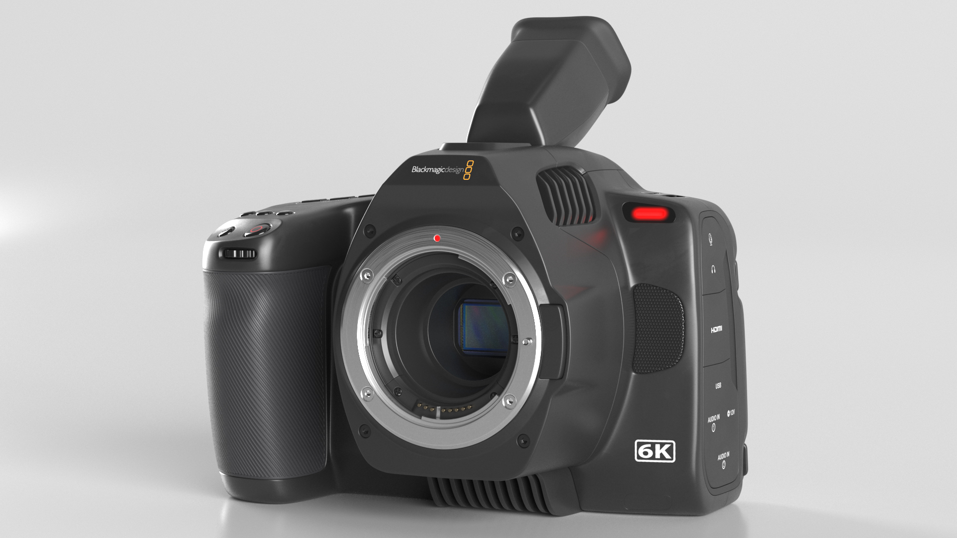 Cinema Camera Blackmagic Design 6K Pro Light On 3D