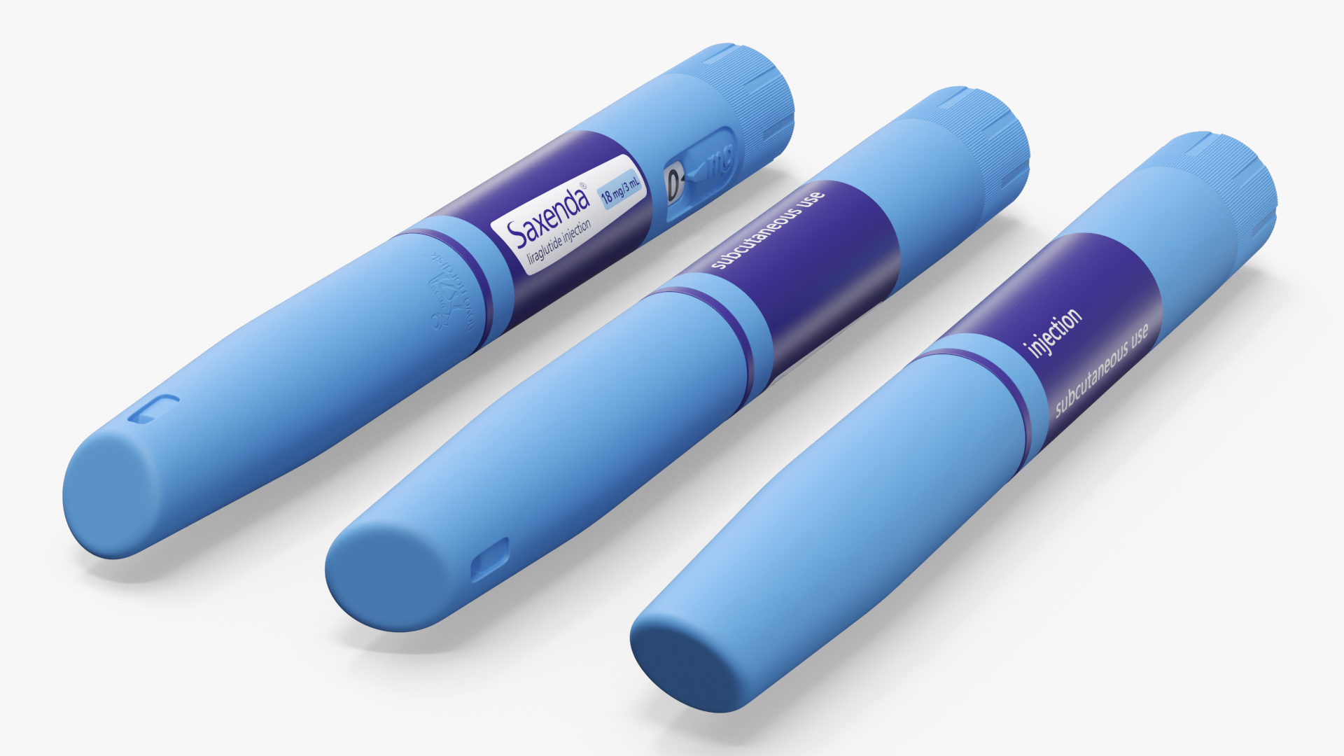 Saxenda Liraglutide Injection Pen Blue Purple - view 4