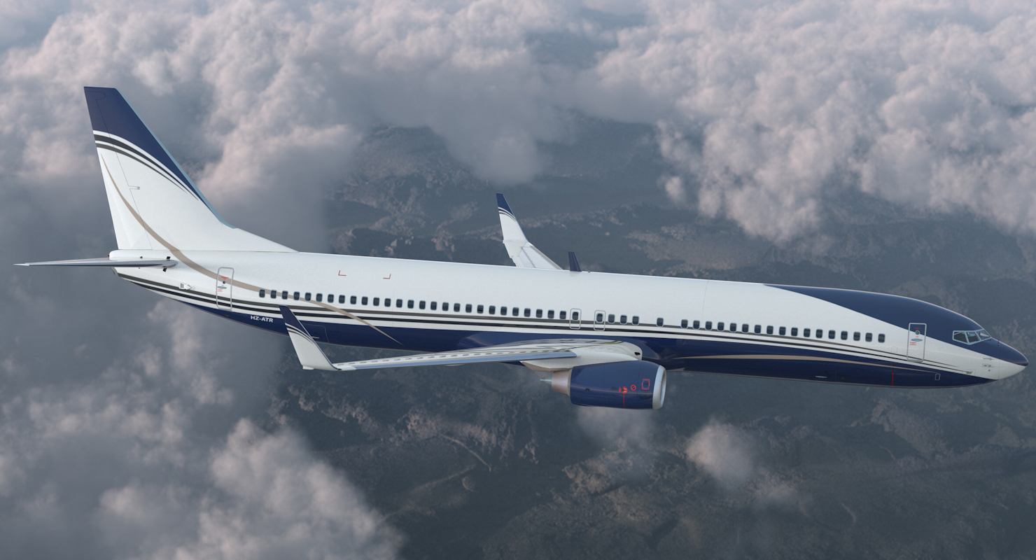 Boeing 737 900 Generic Rigged 3D model