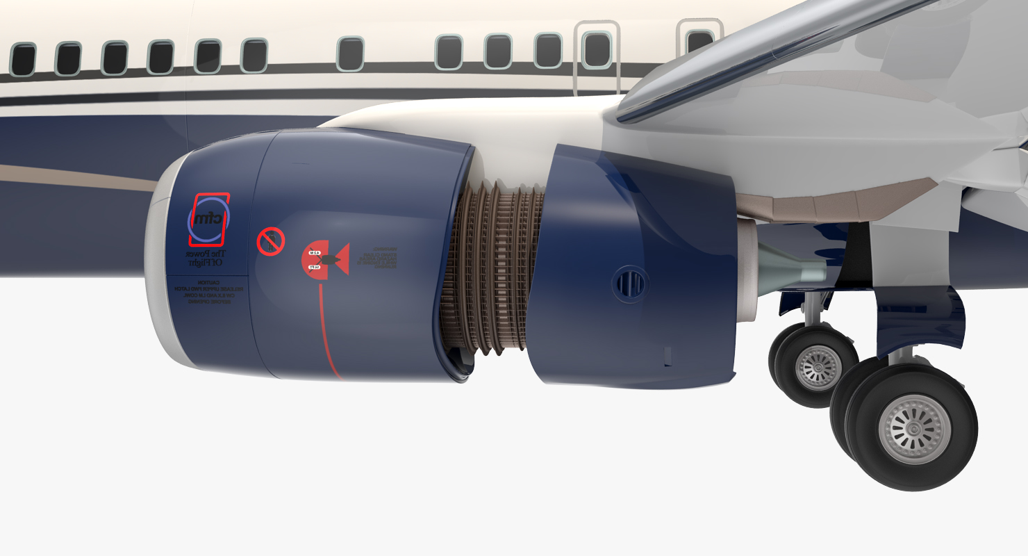 Boeing 737 900 Generic Rigged 3D model