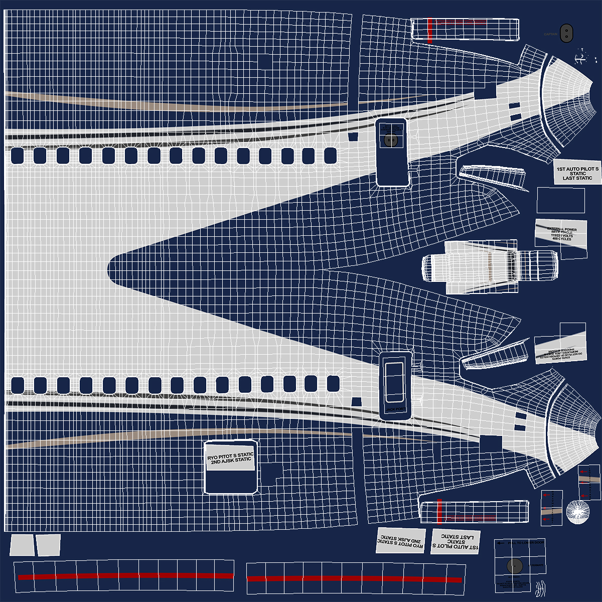 Boeing 737 900 Generic Rigged 3D model