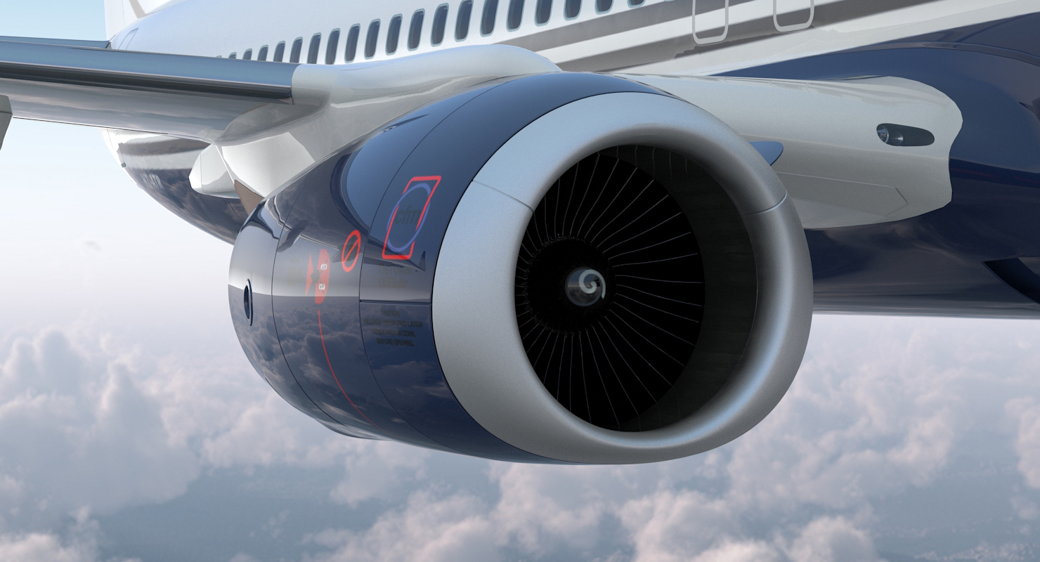 Boeing 737 900 Generic Rigged 3D model