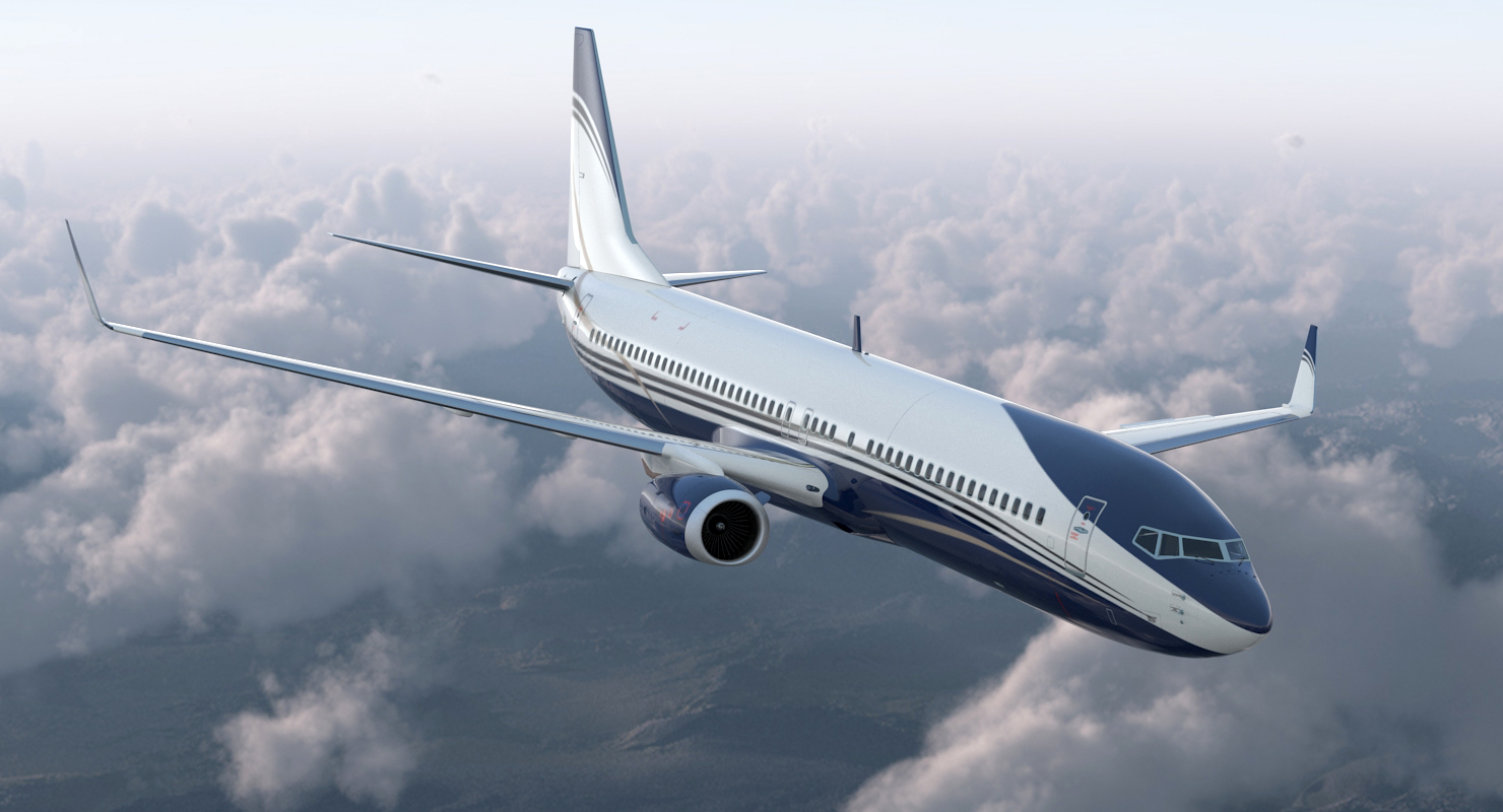 Boeing 737 900 Generic Rigged 3D model